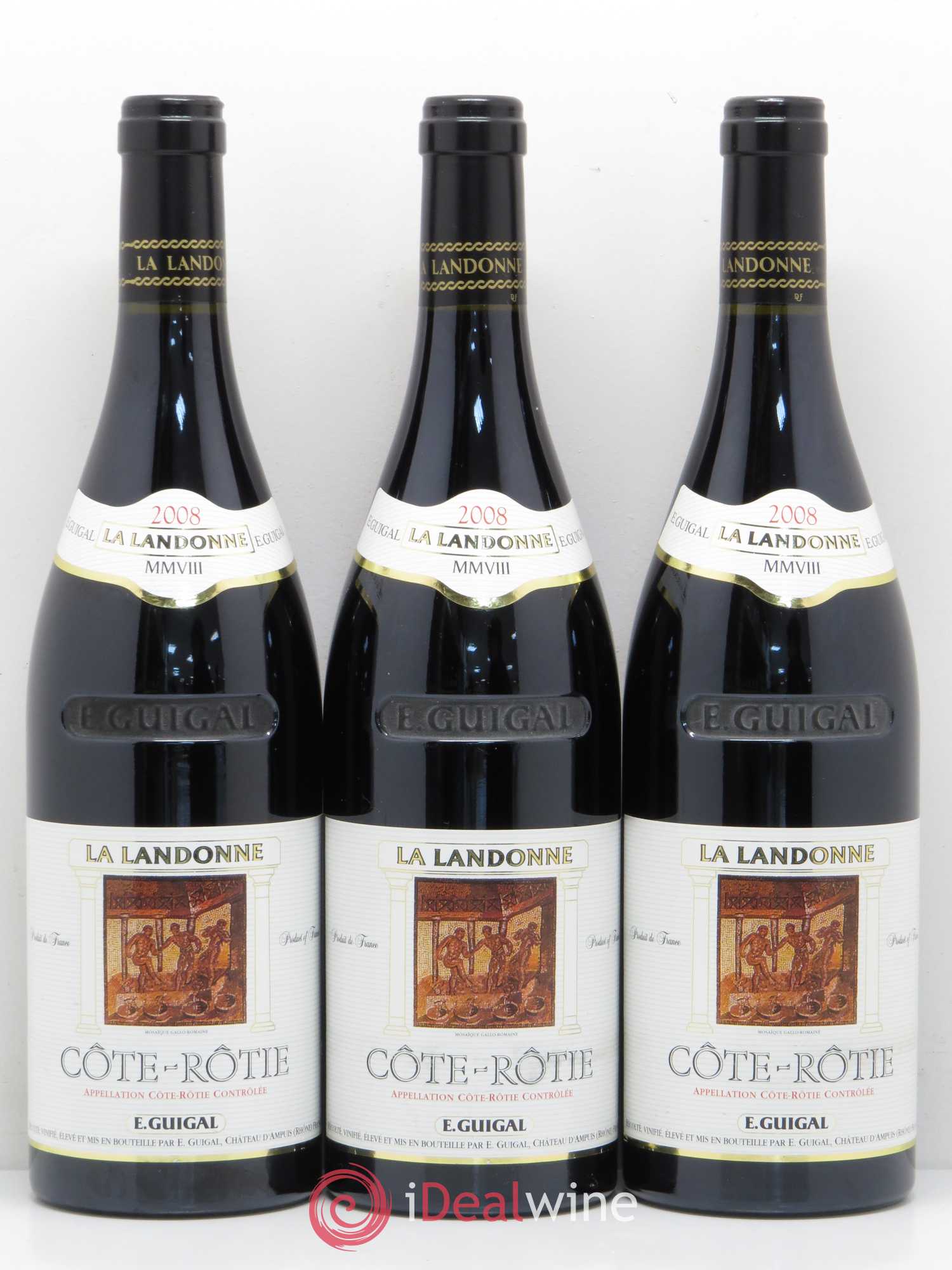 Côte-Rôtie La Landonne Guigal 2008 - Lot de 3 bouteilles - 0