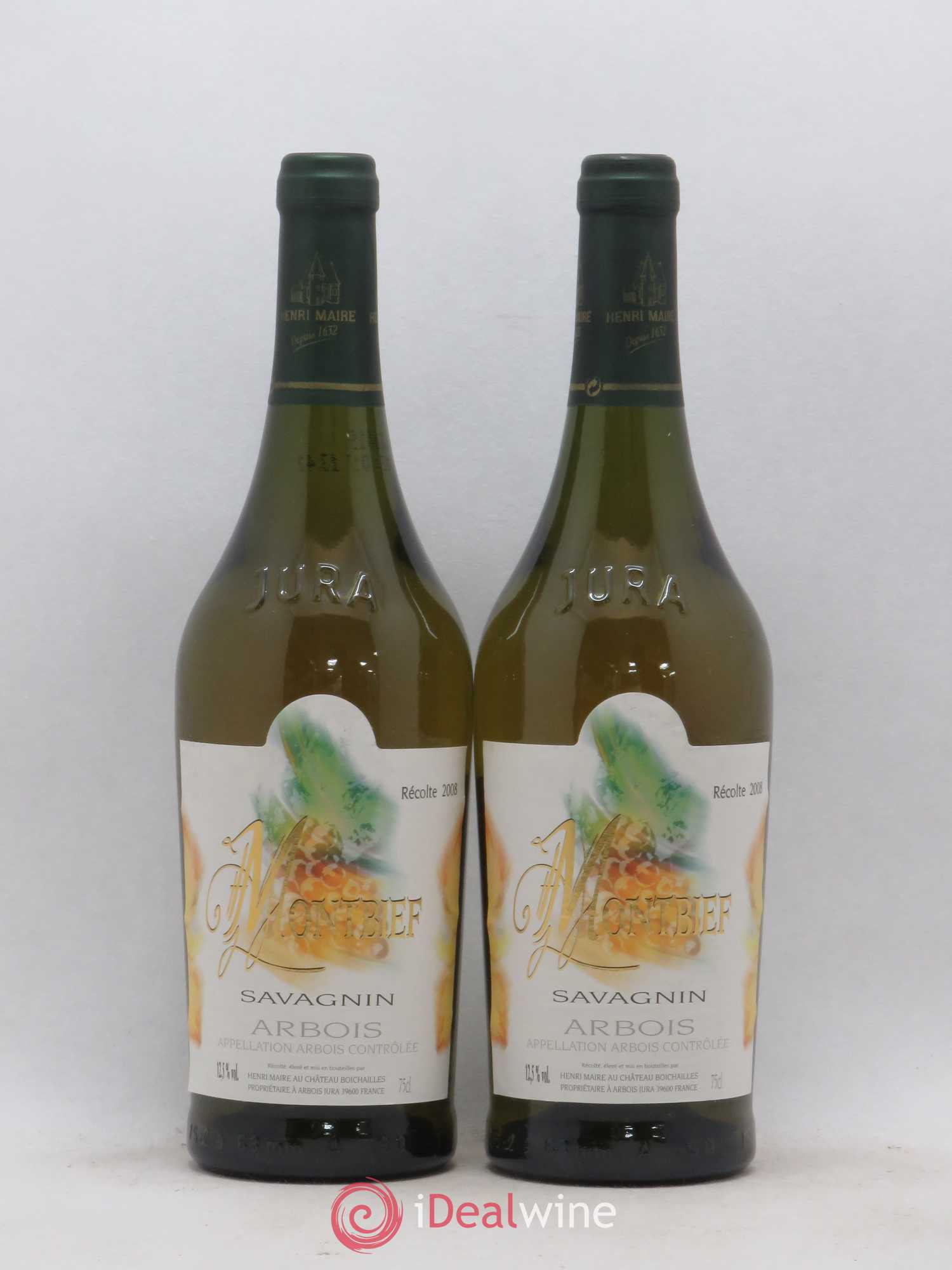 Arbois Montbief Savagnin Henri Maire 2008 - Posten von 2 Flaschen - 0