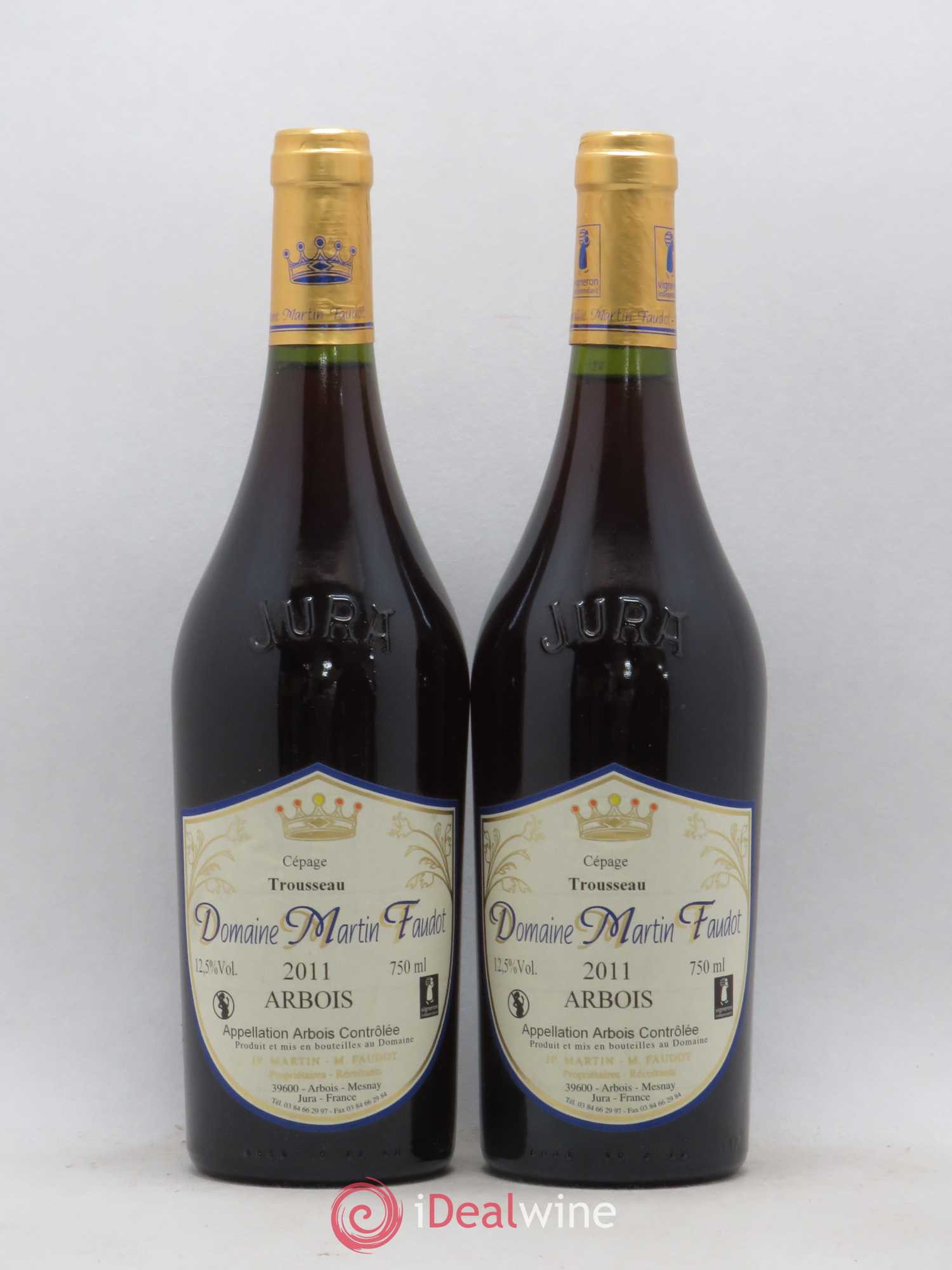 Arbois Trousseau Martin Faudot (sans prix de réserve) 2011 - Posten von 2 Flaschen - 0