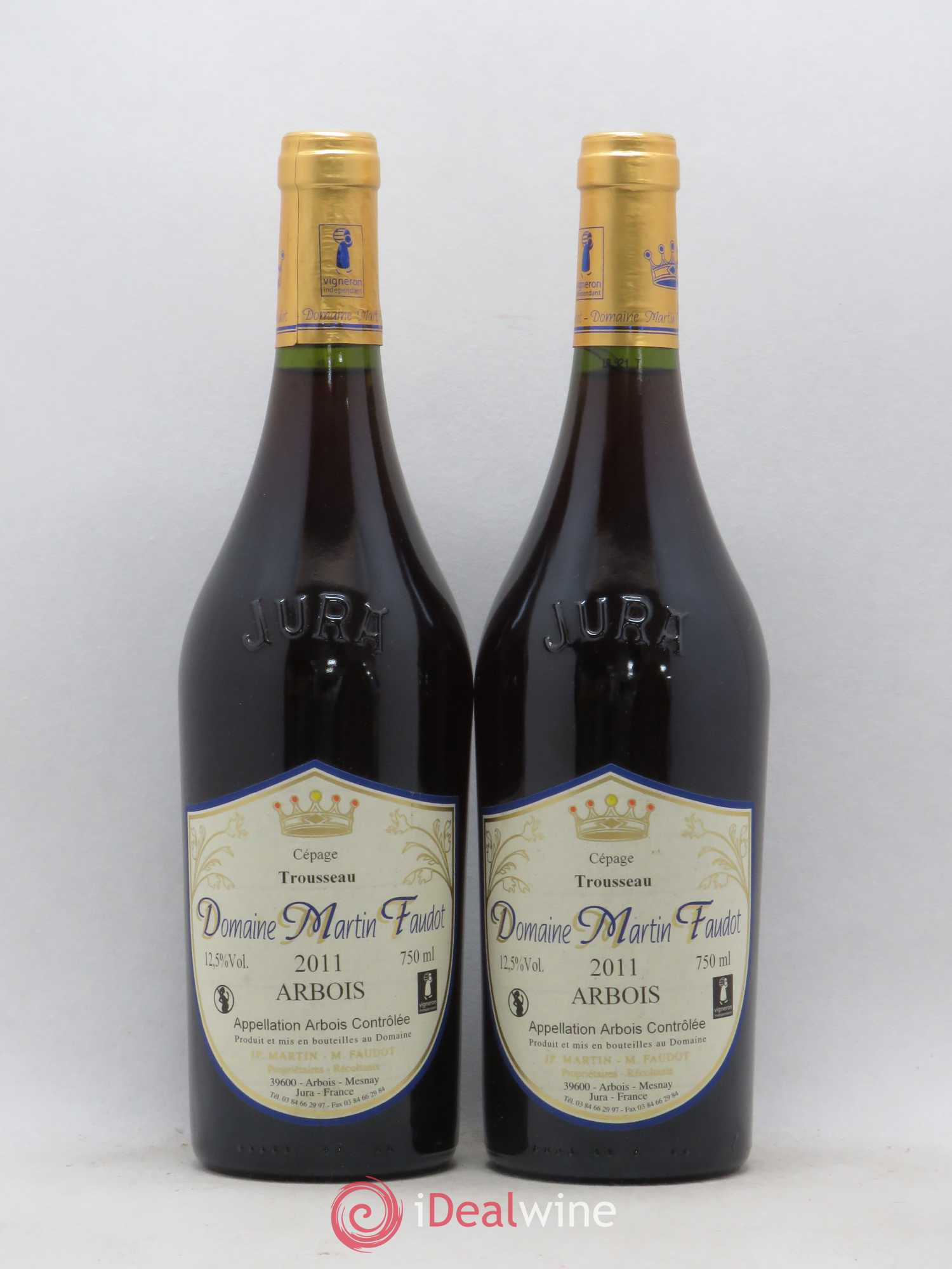 Arbois Trousseau Martin Faudot 2011 - Posten von 2 Flaschen - 0
