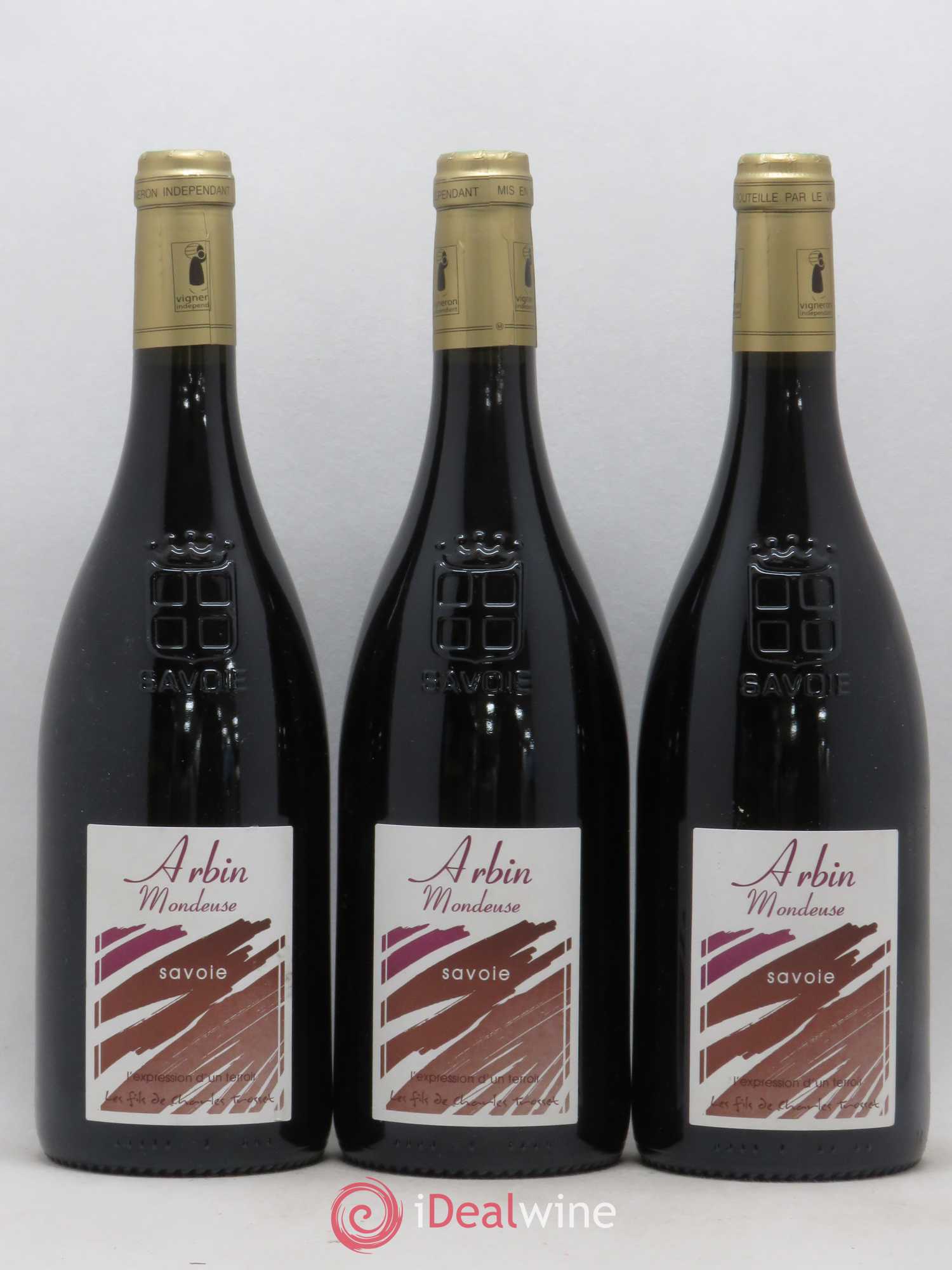 Vin de Savoie Arbin Mondeuse Prestige des Arpents Trosset 2013 - Lot de 3 bouteilles - 0