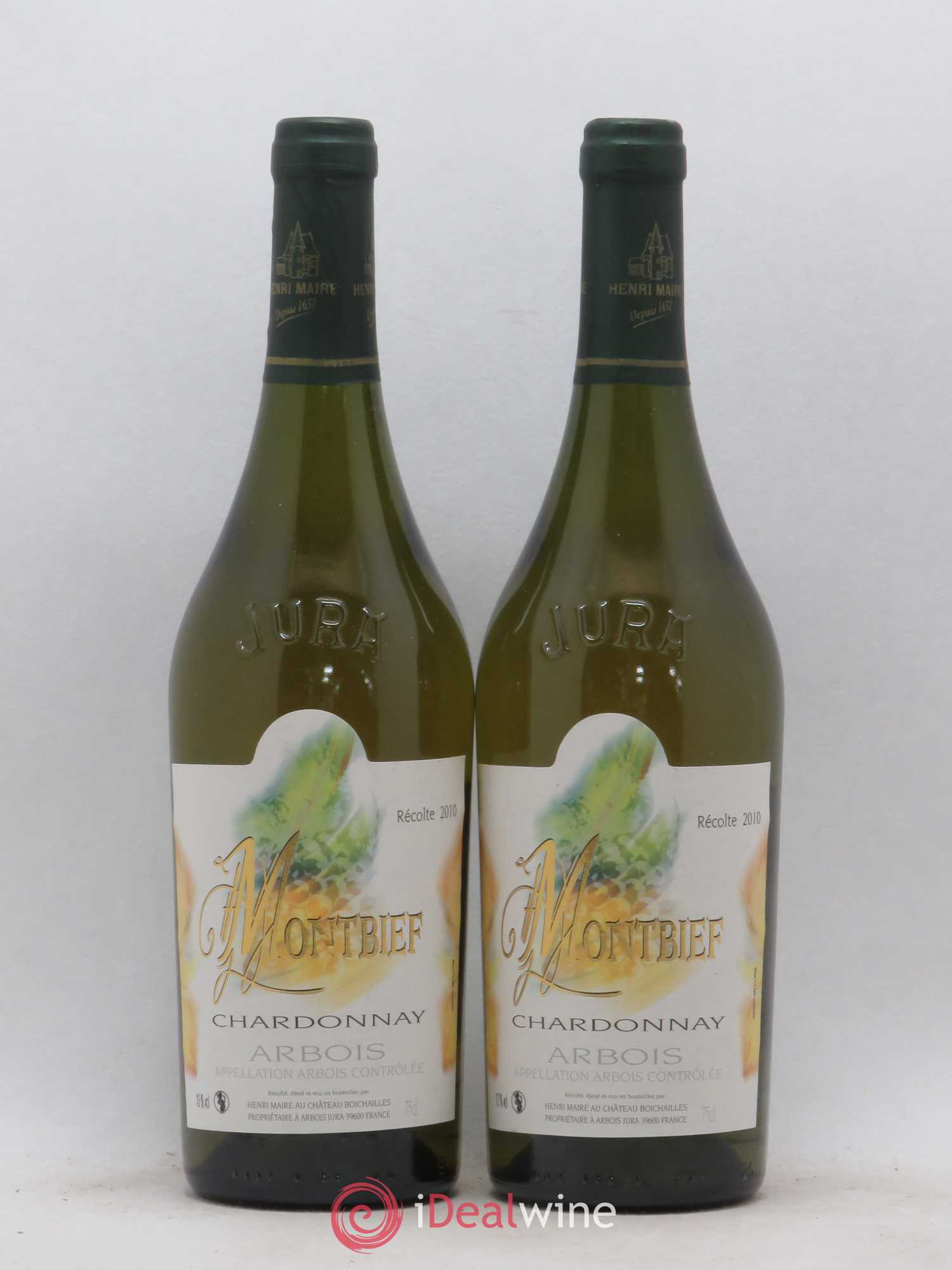 Arbois Montbief Chardonnay Henri Maire 2010 - Posten von 2 Flaschen - 0