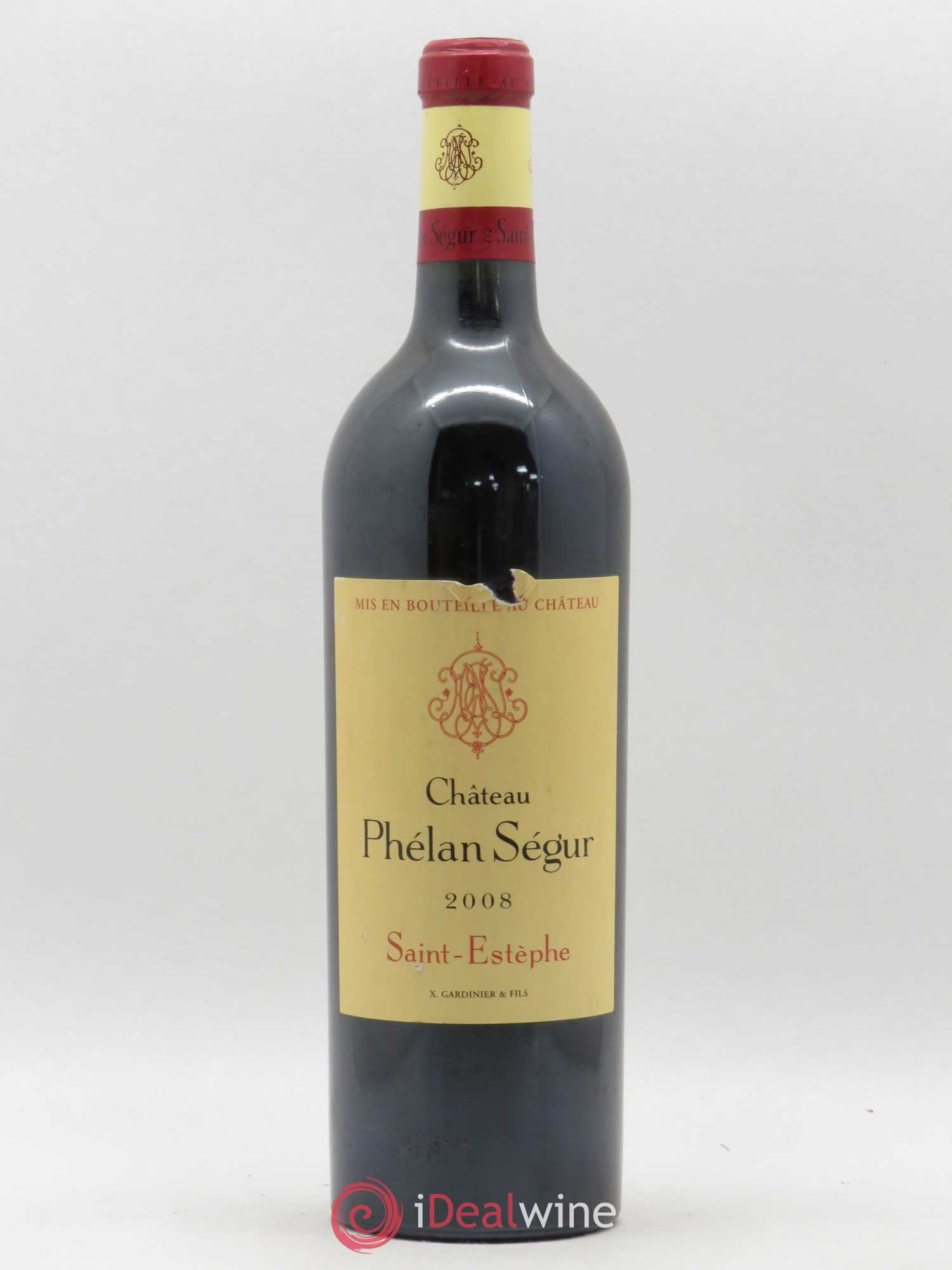 Château Phélan Ségur 2008 - Lot de 1 bouteille - 0