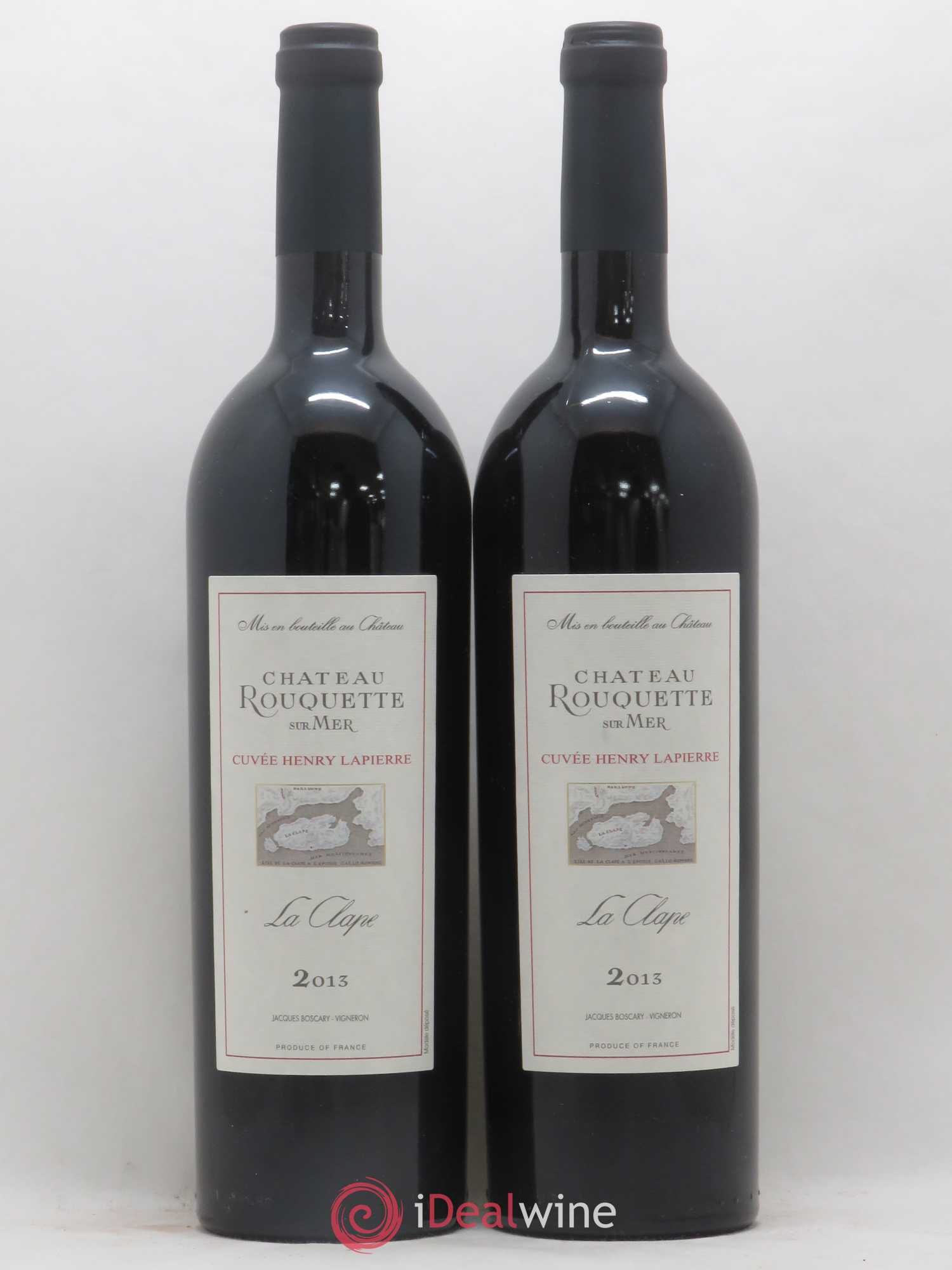 Languedoc La Clape Cuvée Henry Lapierre Château Rouquette sur Mer 2013 - Posten von 2 Flaschen - 0