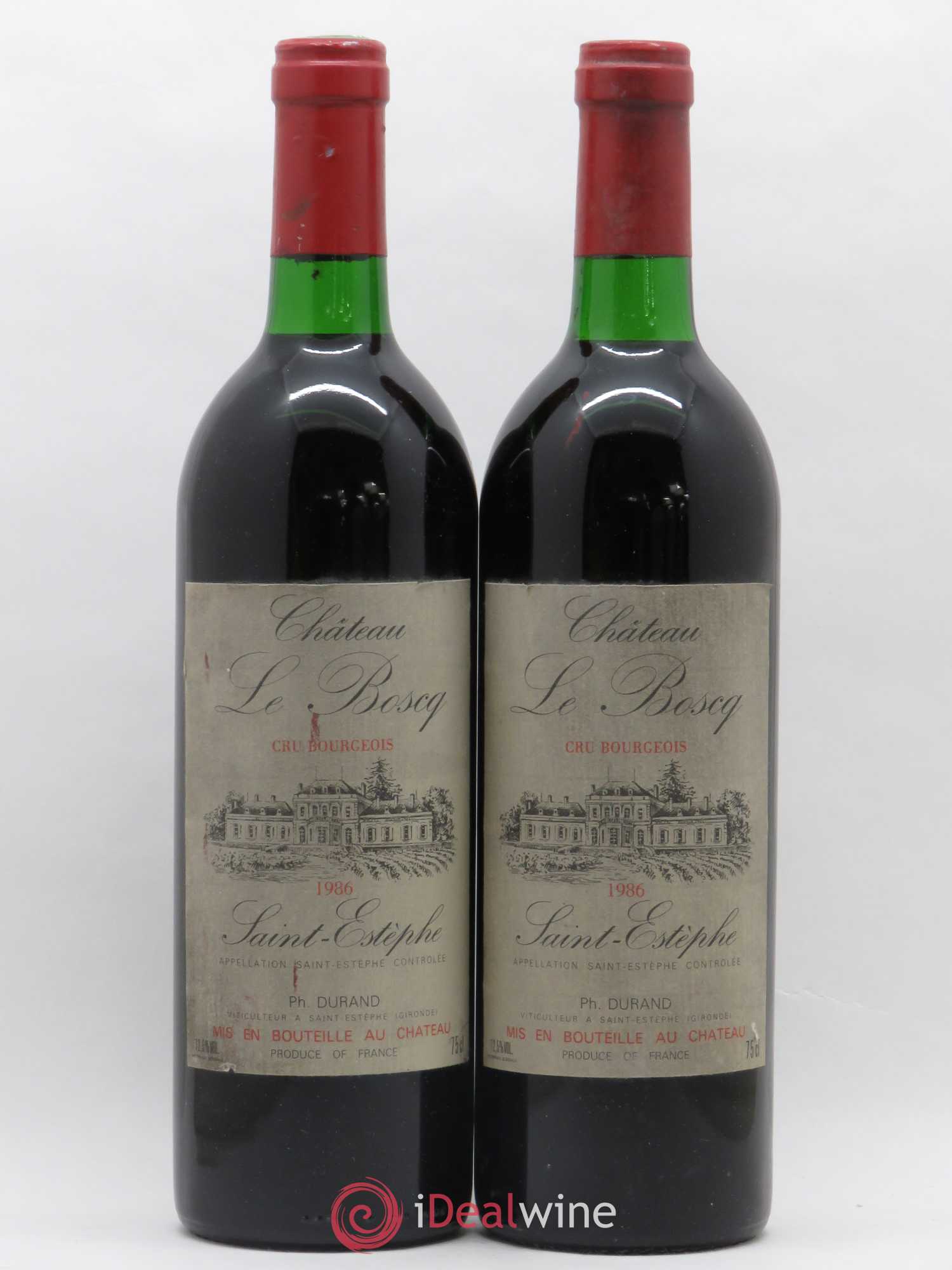 Château le Boscq Cru Bourgeois (senza prezzo di riserva) 1986 - Lotto di 2 bottiglie - 0