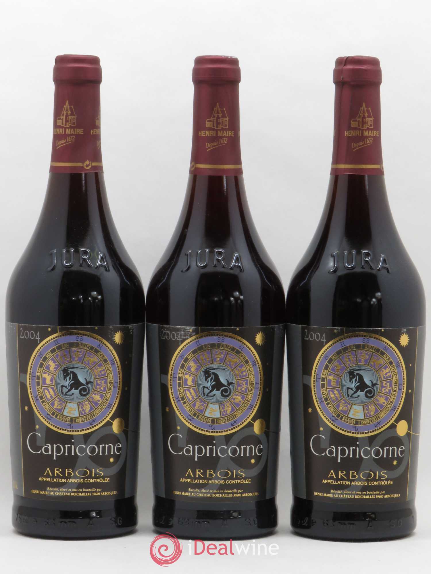 Arbois Capricorne Henri Maire (sans prix de réserve) 2004 - Posten von 3 Flaschen - 0