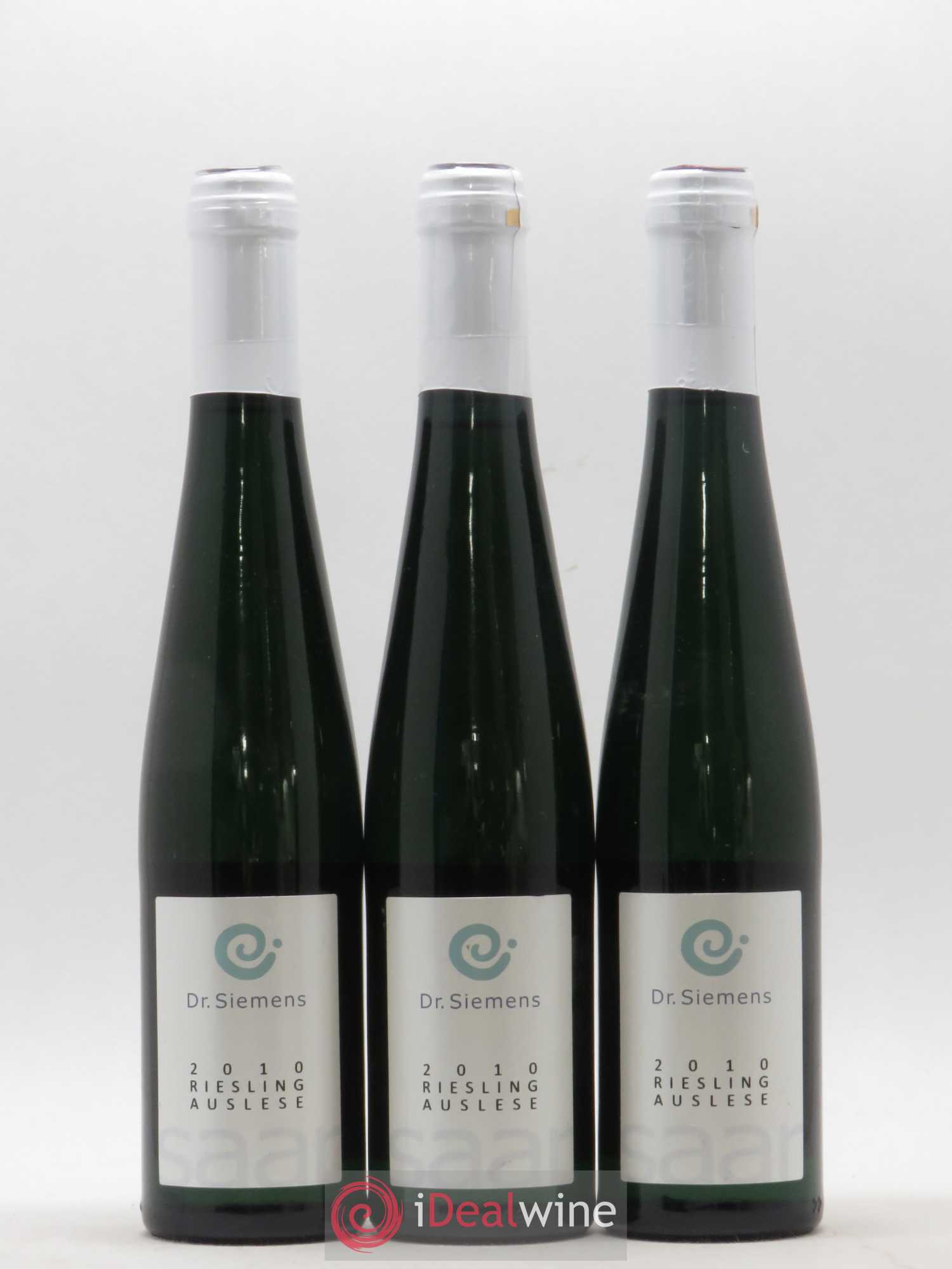Allemagne Mosel-Saar Riesling Auslese Dr Siemens Wurtzberg 2010 - Posten von 3 Demi-Flaschen - 0