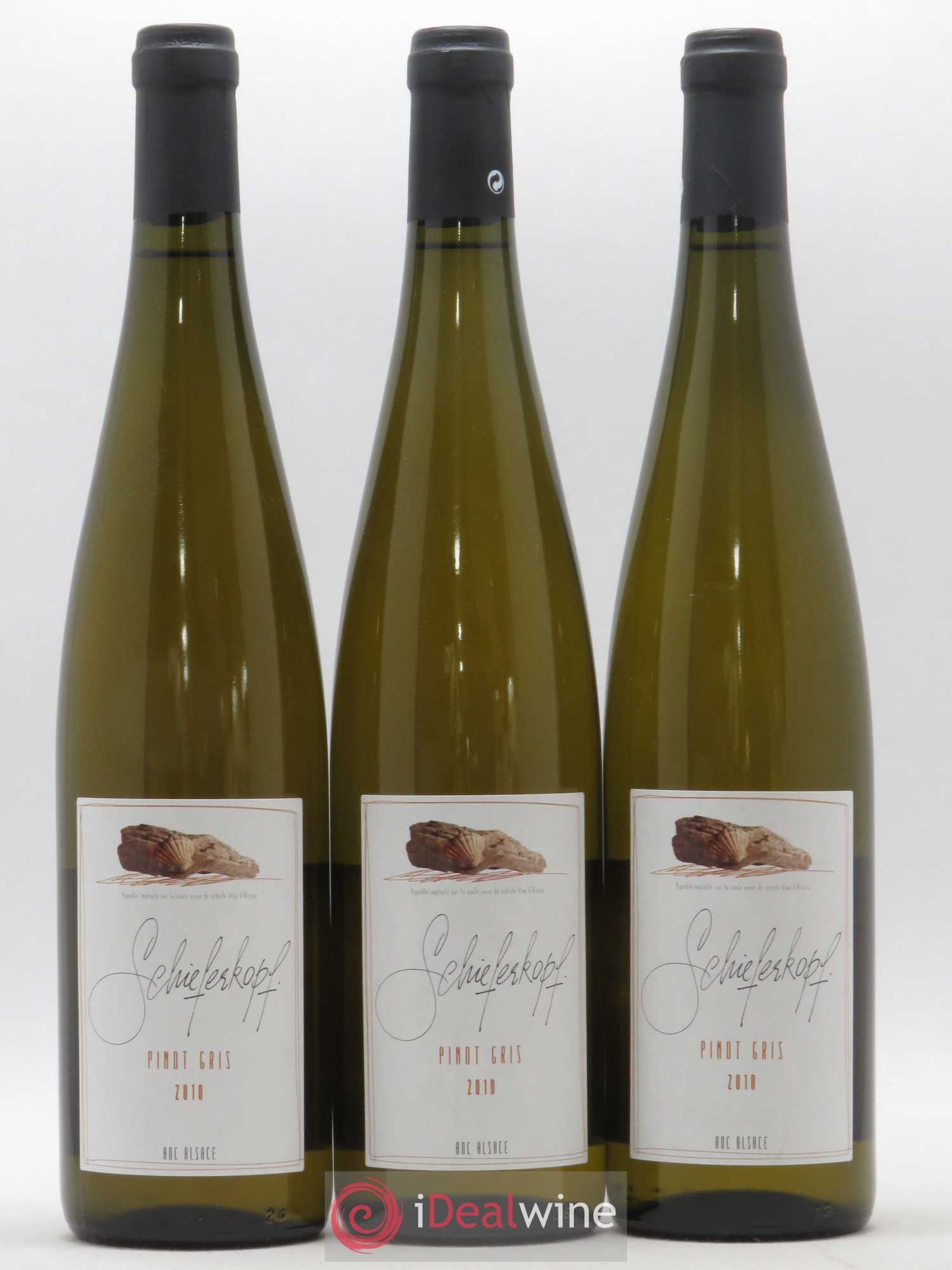 Pinot Gris Chapoutier Schieferkopf (sans prix de réserve) 2010 - Posten von 3 Flaschen - 0
