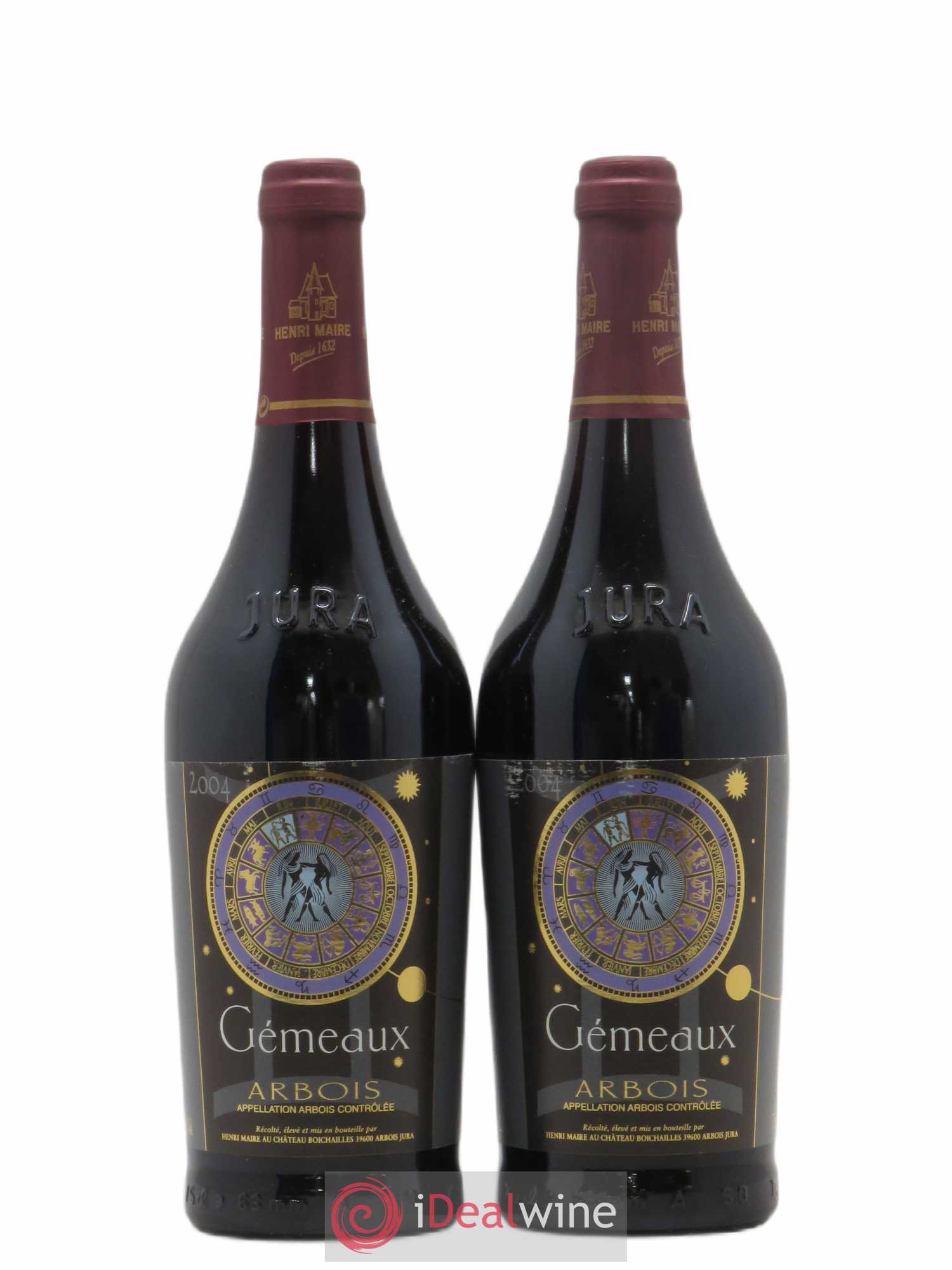 Arbois Gemeaux Henri Maire (sans prix de réserve) 2004 - Posten von 2 Flaschen - 0