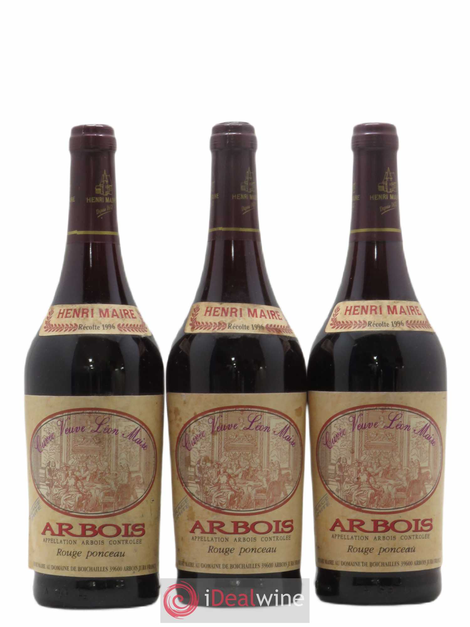 Arbois Henri Maire Veuve Leon Maire 1996 - Posten von 3 Flaschen - 0
