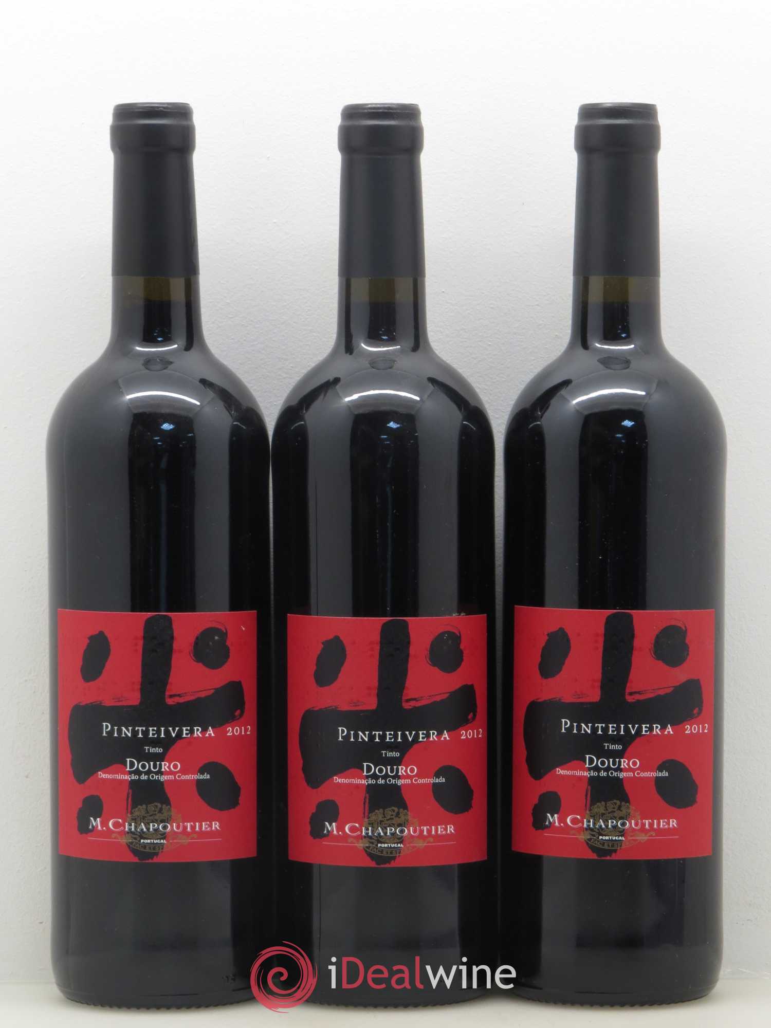 Douro Pinteivera Tinto Chapoutier 2012 - Lot de 3 bouteilles - 0