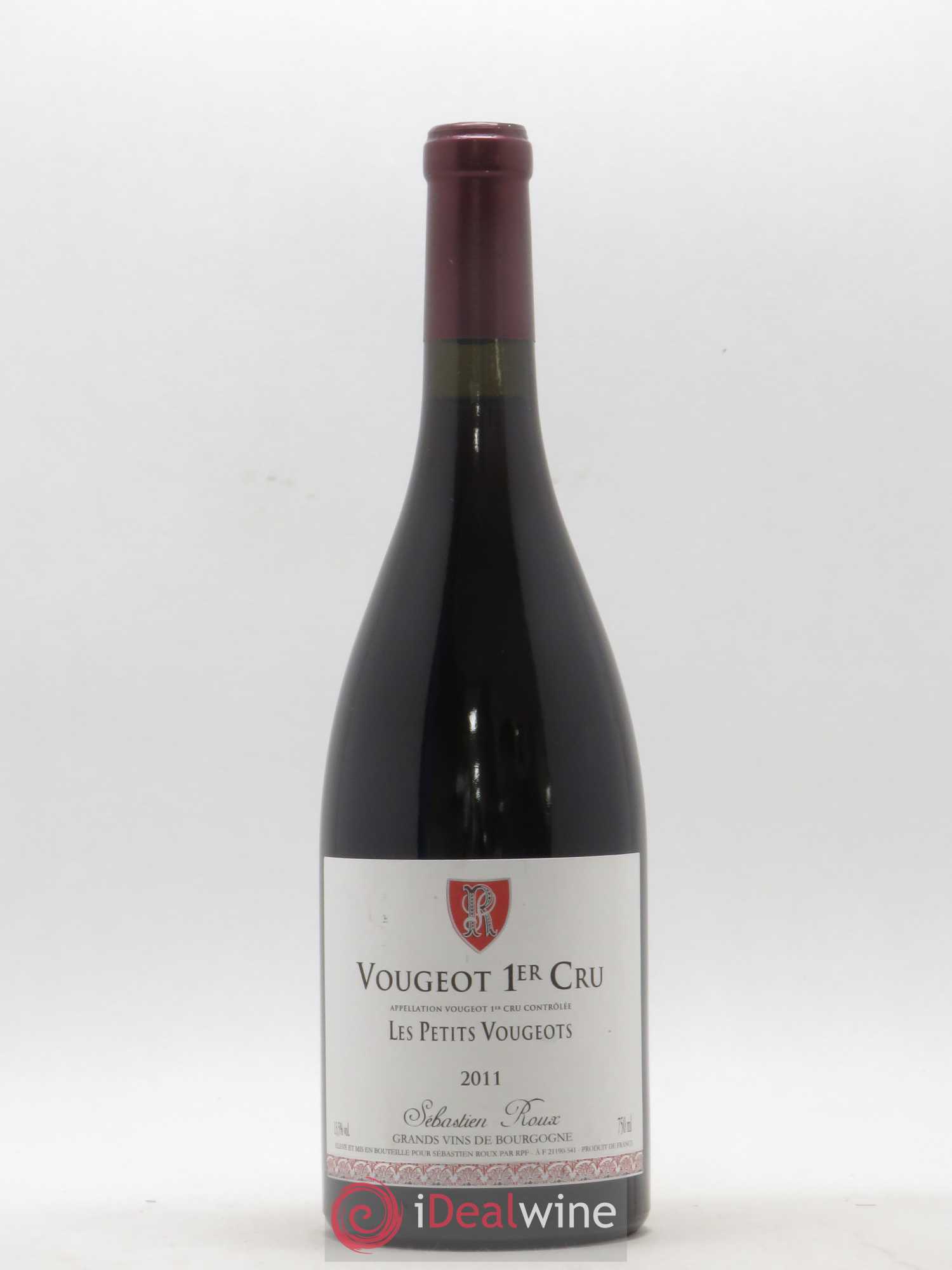 Vougeot 1er Cru Les Petits Vougeots Sebastien Roux 2011 - Lot de 1 bouteille - 0