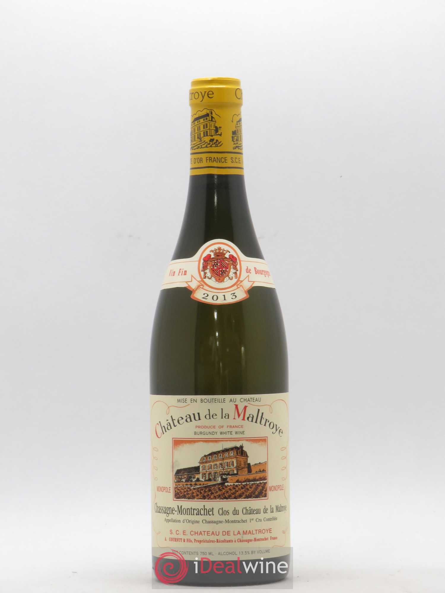 Chassagne-Montrachet 1er Cru Clos du Château de la Maltroye Monopole Château de la Maltroye 2013 - Lot de 1 bouteille - 0