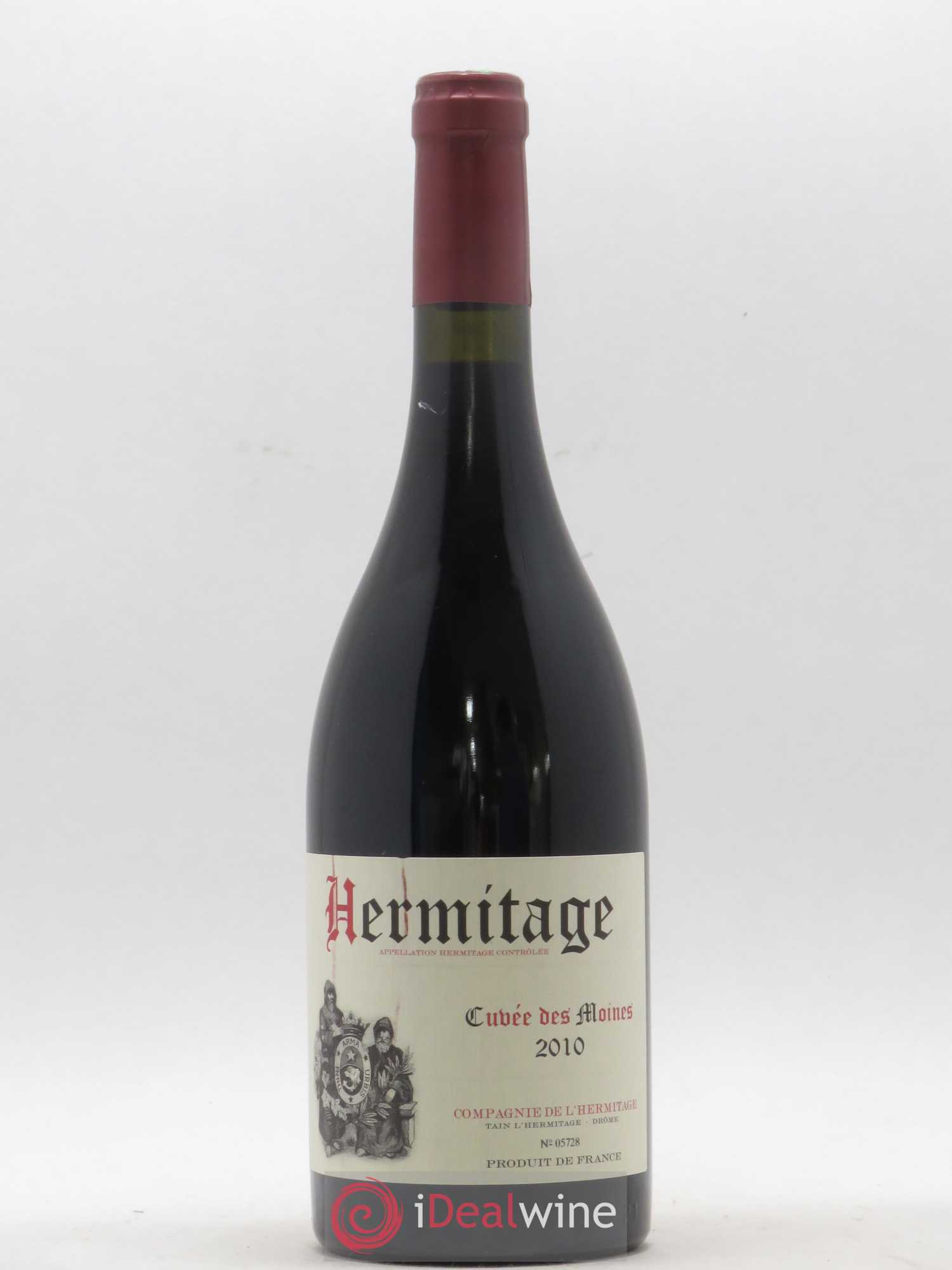 Hermitage Cuvee Des Moines Compagnie de L'Hermitage 2010 - Posten von 1 Flasche - 0