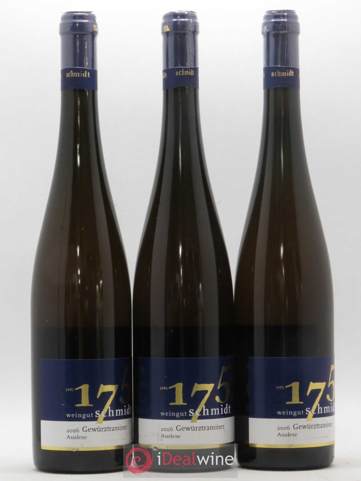 Allemagne Nahe Gewurtraminer Auslese Weingut Schmidt 2006 - Posten von 3 Flaschen - 0