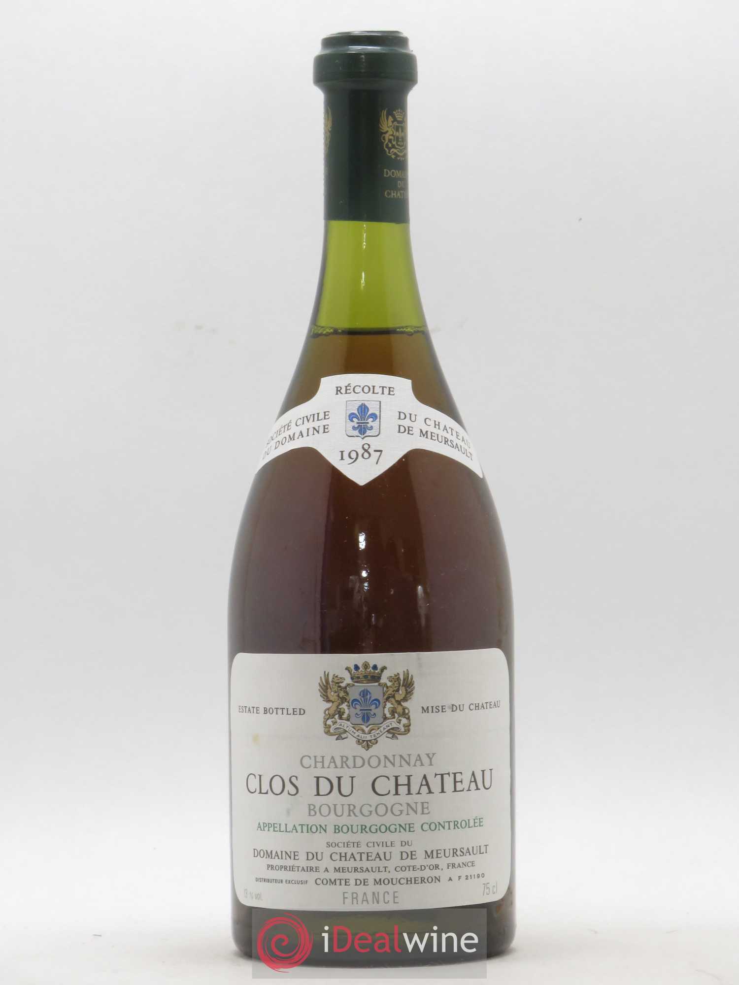 Bourgogne Clos du Château Domaine du Château de Meursault 1987 - Posten von 1 Flasche - 0