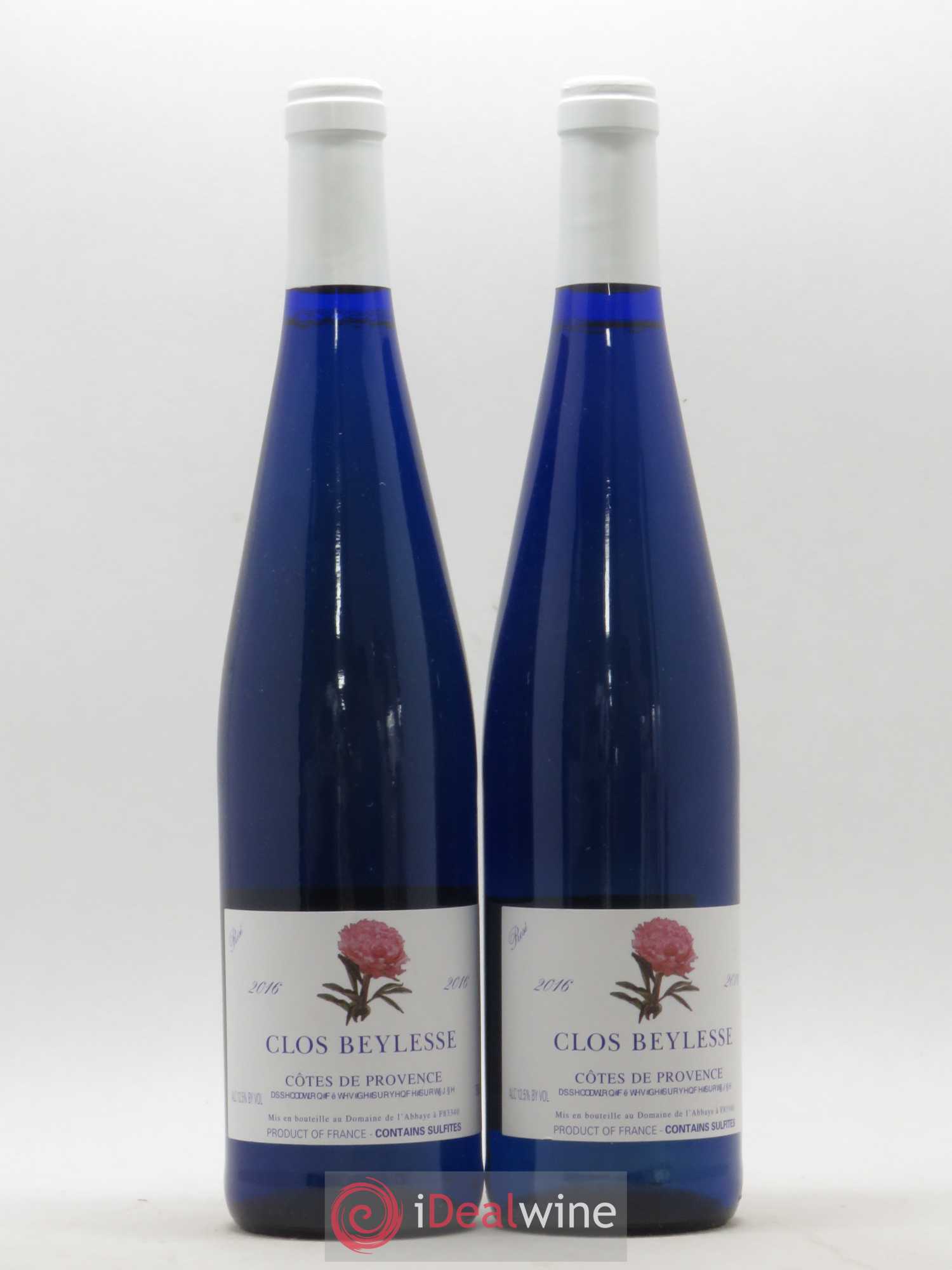 Côtes de Provence Clos Beylesse Domaine de L'Abbaye (sans prix de réserve) 2016 - Posten von 2 Flaschen - 0