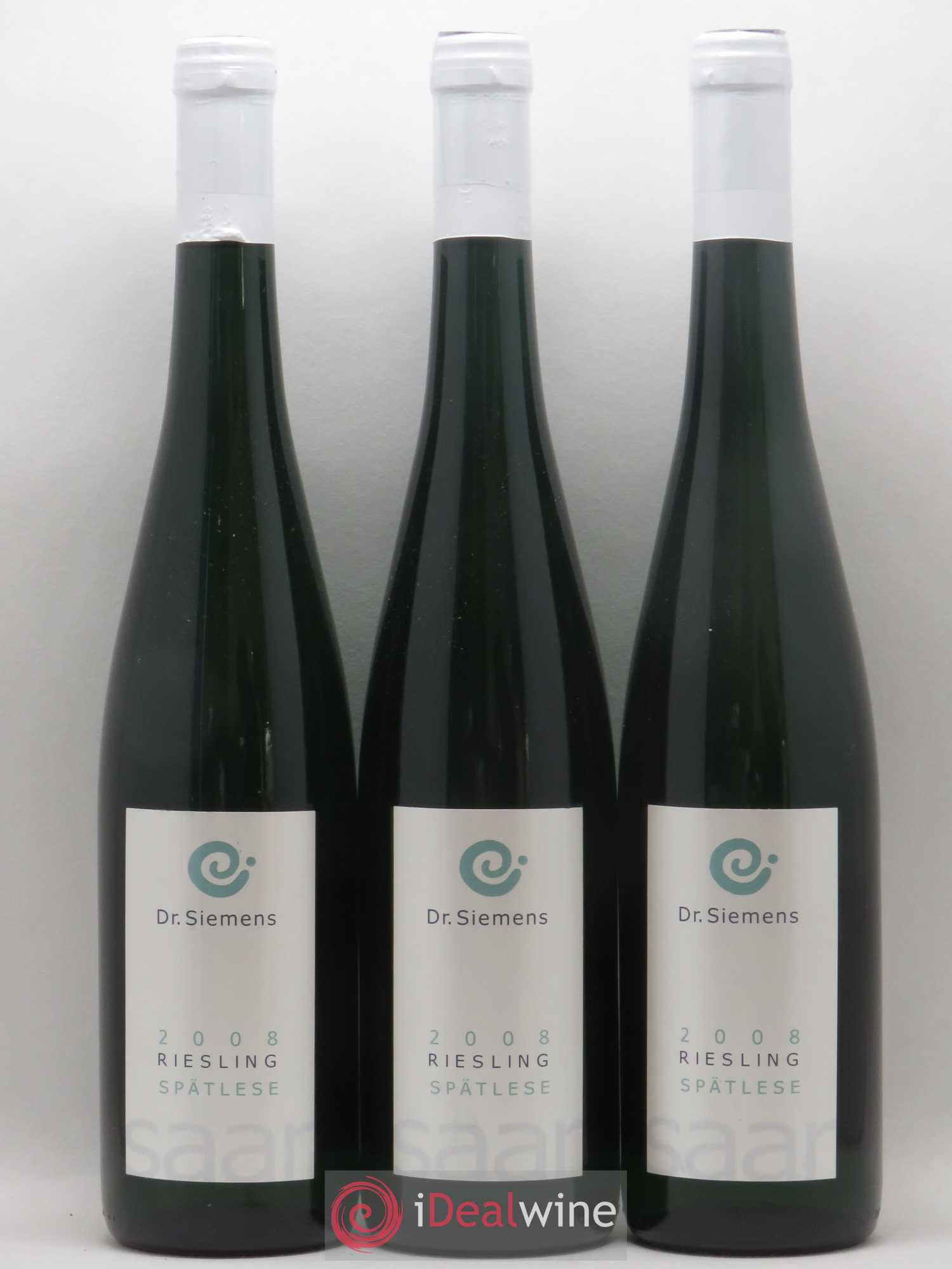 Allemagne Mosel-Saar Dr Siemens Riesling Spatlese Feinherb Herrenberg 2008 - Posten von 3 Flaschen - 0