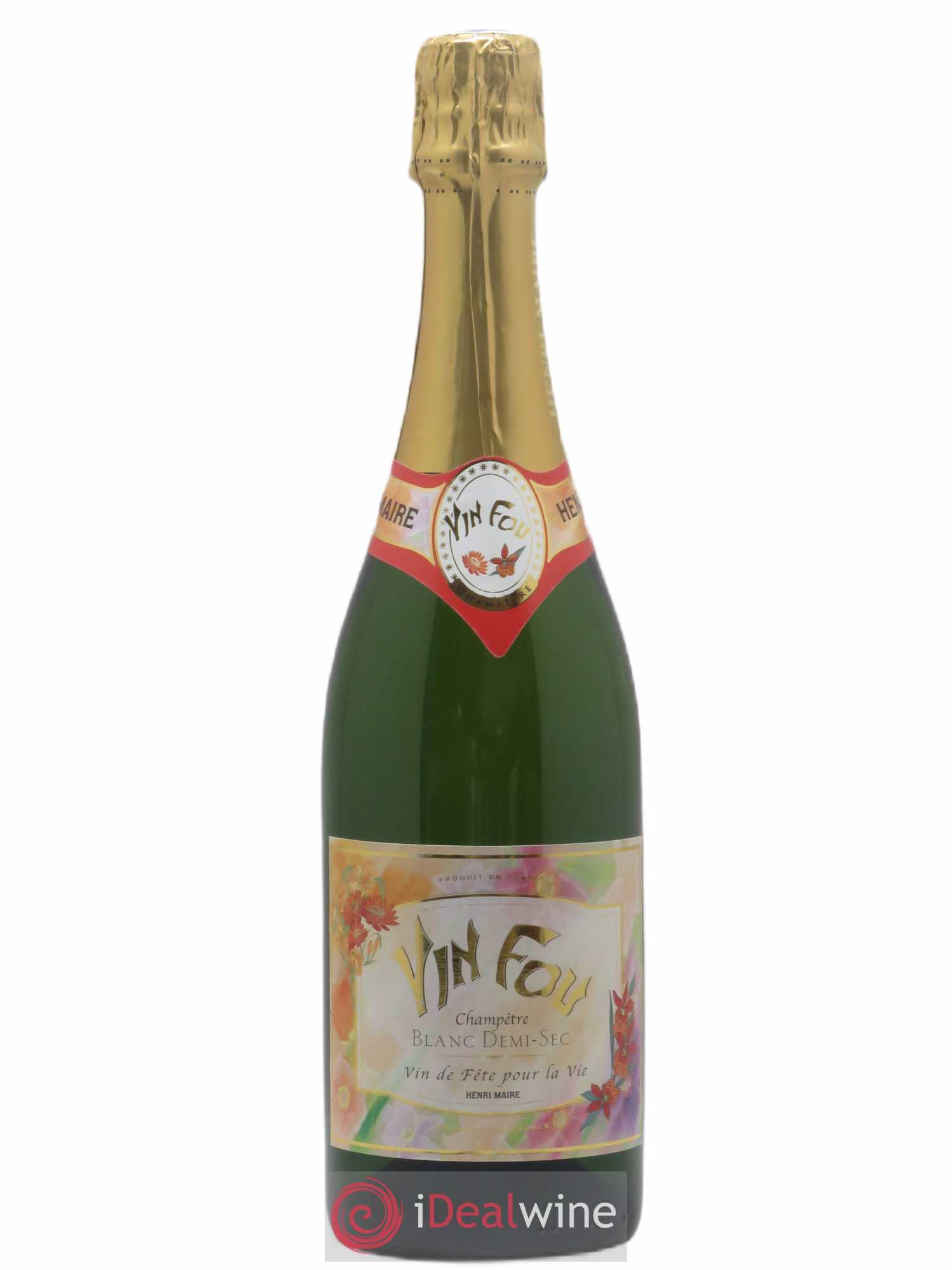 Vin Mousseux Vin Fou demi-sec Henri Maire (sans prix de réserve) - Posten von 1 Flasche - 0