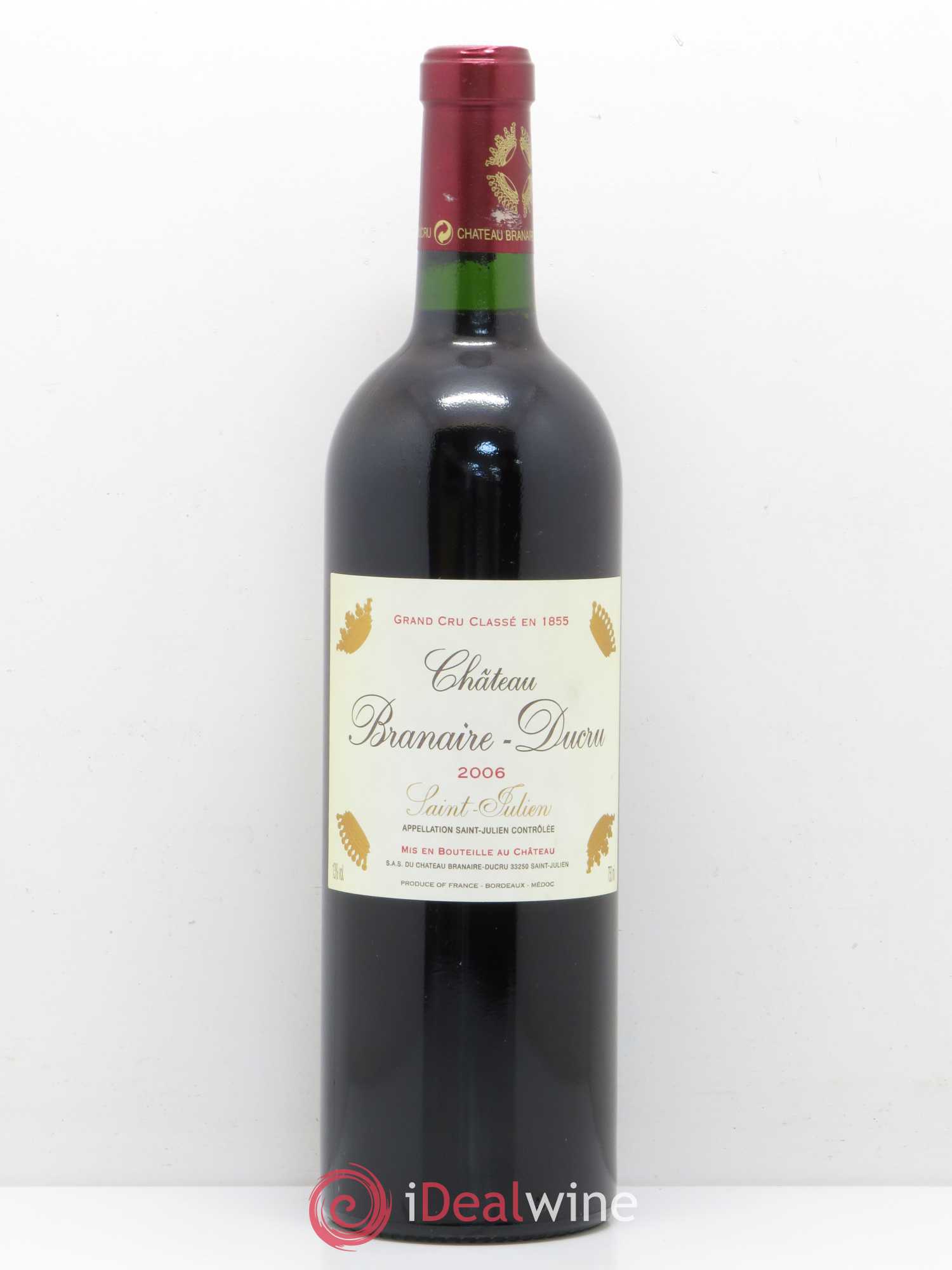 Château Branaire Ducru 4ème Grand Cru Classé 2006 - Lot de 1 bouteille - 0