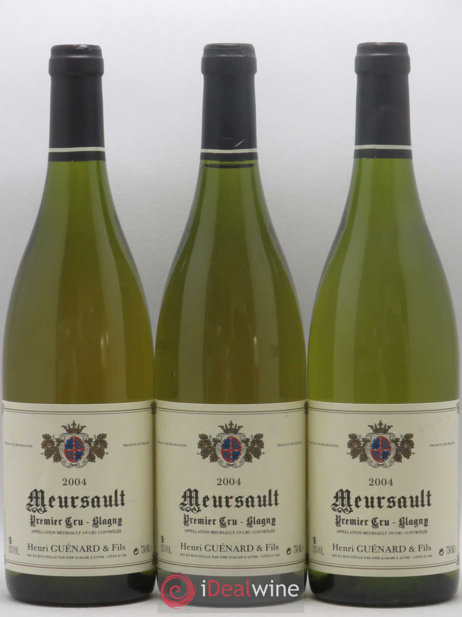 Meursault 1er Cru Blagny Henri Guenard 2004 - Posten von 3 Flaschen - 0