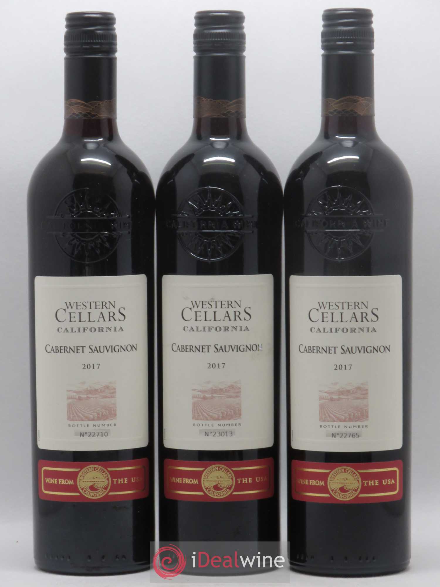 USA Western Cellars Cabernet Sauvignon (sans prix de réserve) 2017 - Posten von 3 Flaschen - 0