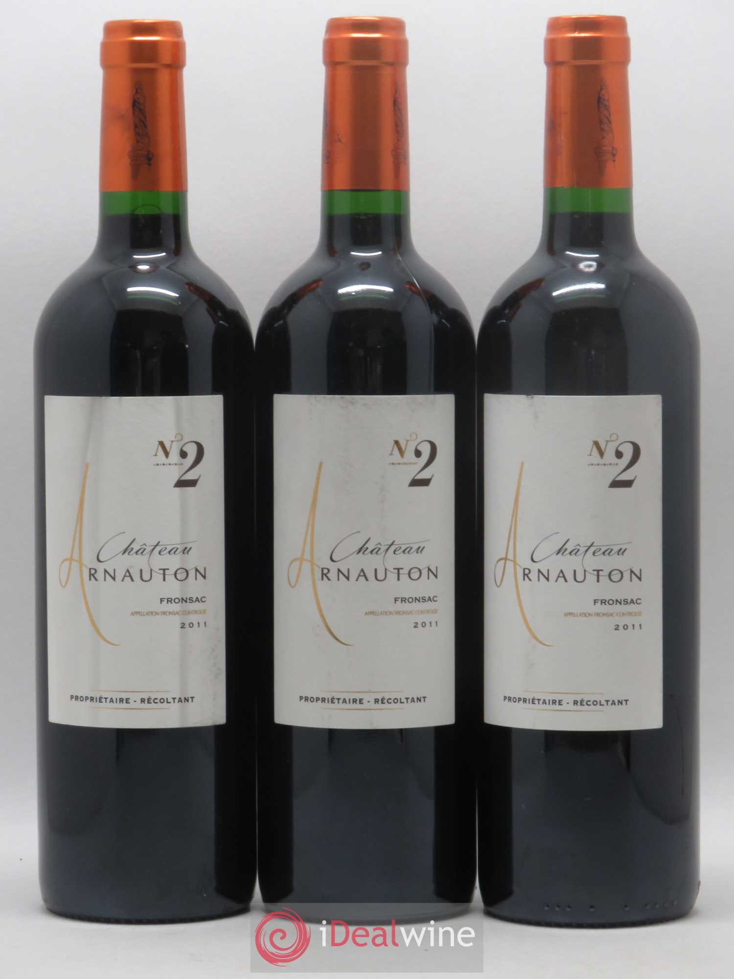 Fronsac Château Arnauton N°2 (sans prix de réserve) 2011 - Lot de 3 bouteilles - 0
