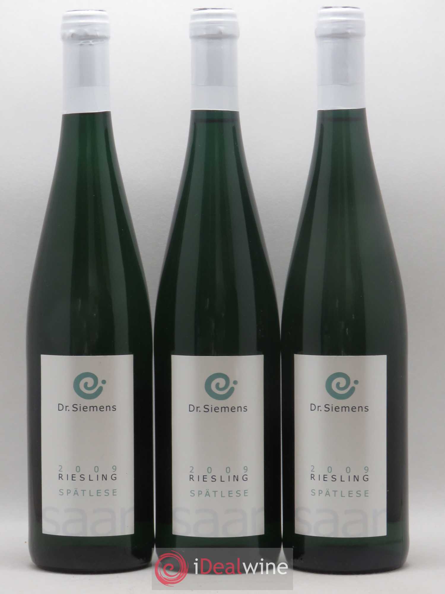 Allemagne Mosel-Saar Dr Siemens Riesling Spatlese Feinherb Wurtzberg 2009 - Posten von 3 Flaschen - 0