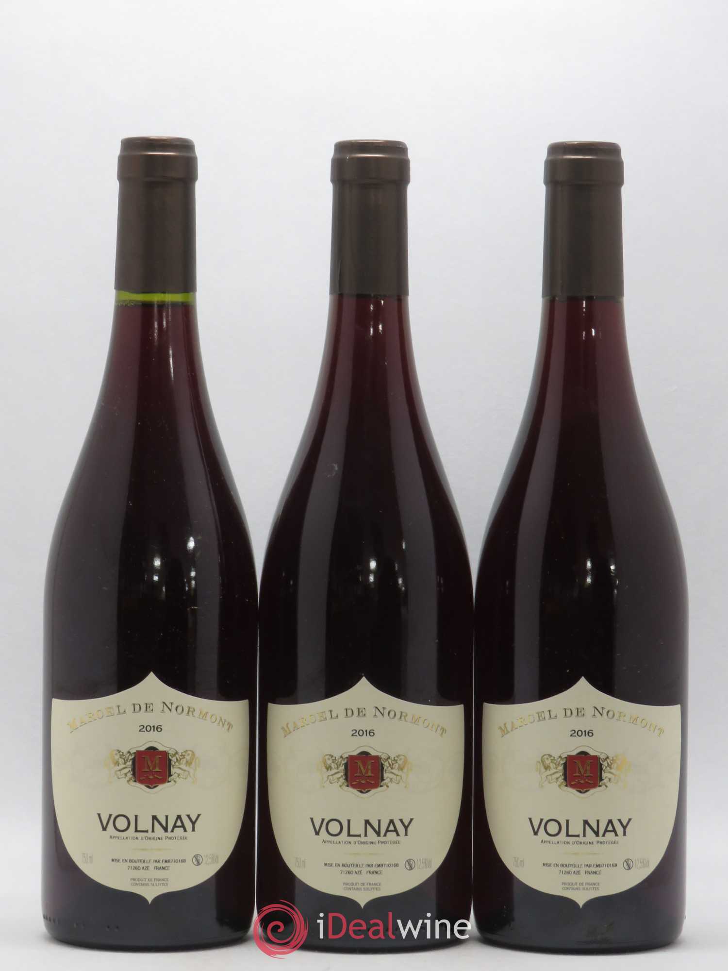 Volnay Marcel de Normont 2016 - Lot de 6 bouteilles - 1