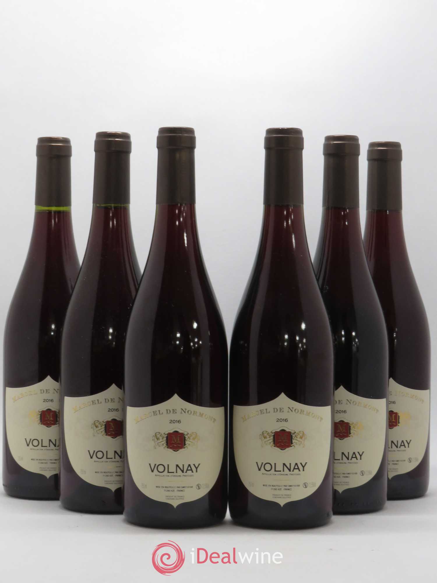 Volnay Marcel de Normont 2016 - Lot de 6 bouteilles - 0