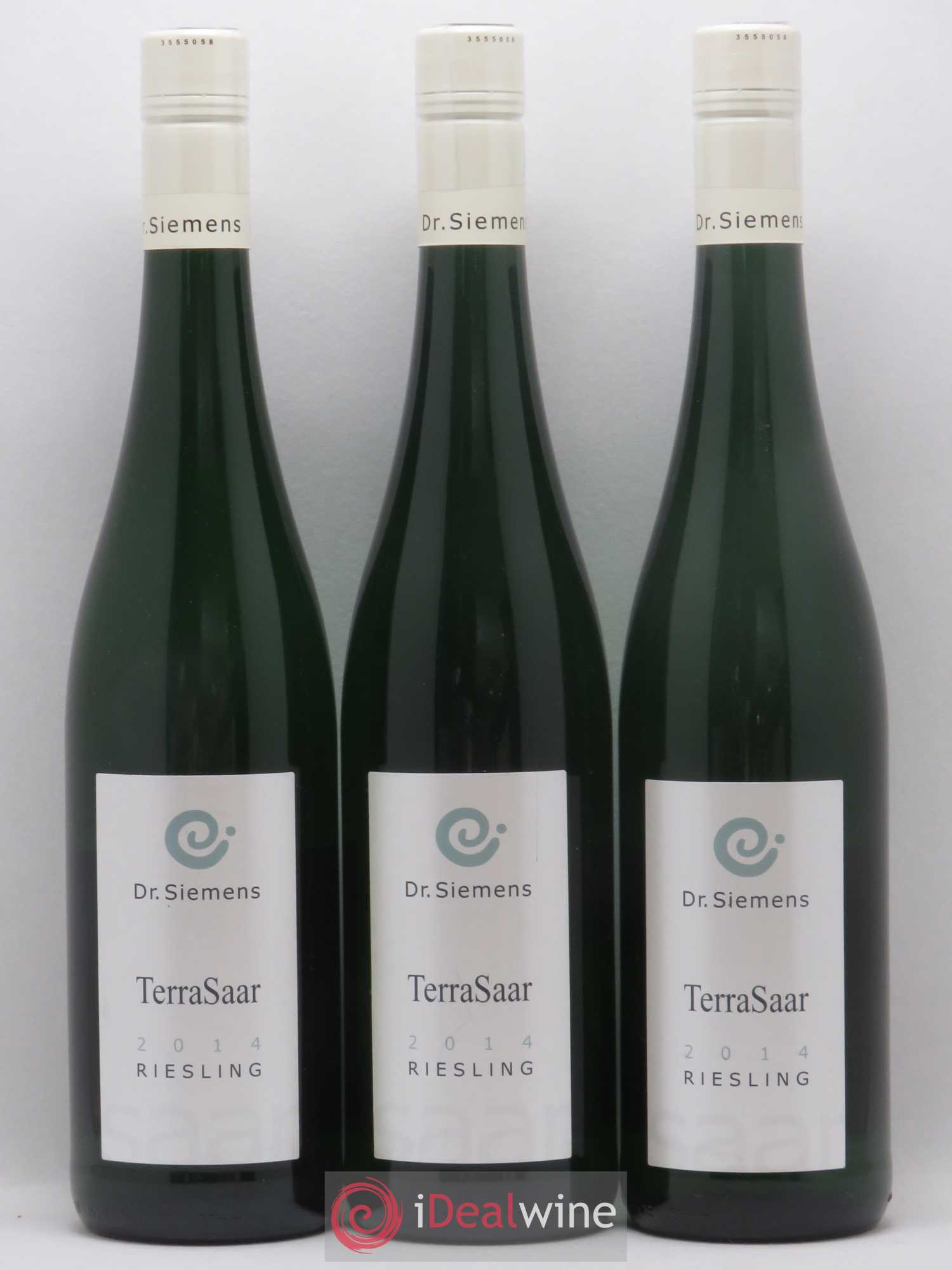 Allemagne Mosel-Saar Dr Siemens Trocken Riesling Kabinett Terra Saar Herrenberg 2014 - Posten von 3 Flaschen - 0