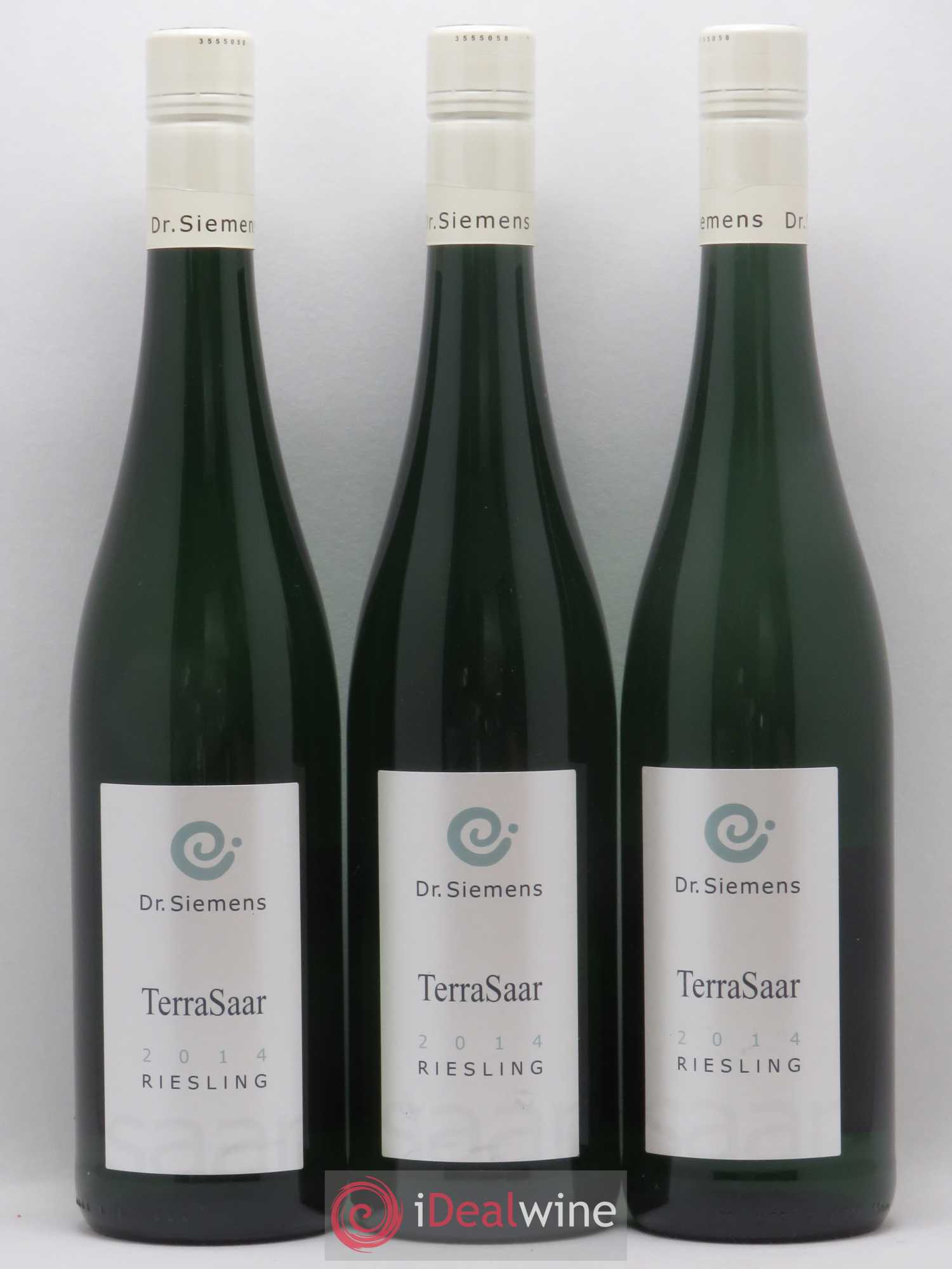 Allemagne Mosel-Saar Dr Siemens Trocken Riesling Kabinett Terra Saar Herrenberg 2014 - Posten von 3 Flaschen - 0