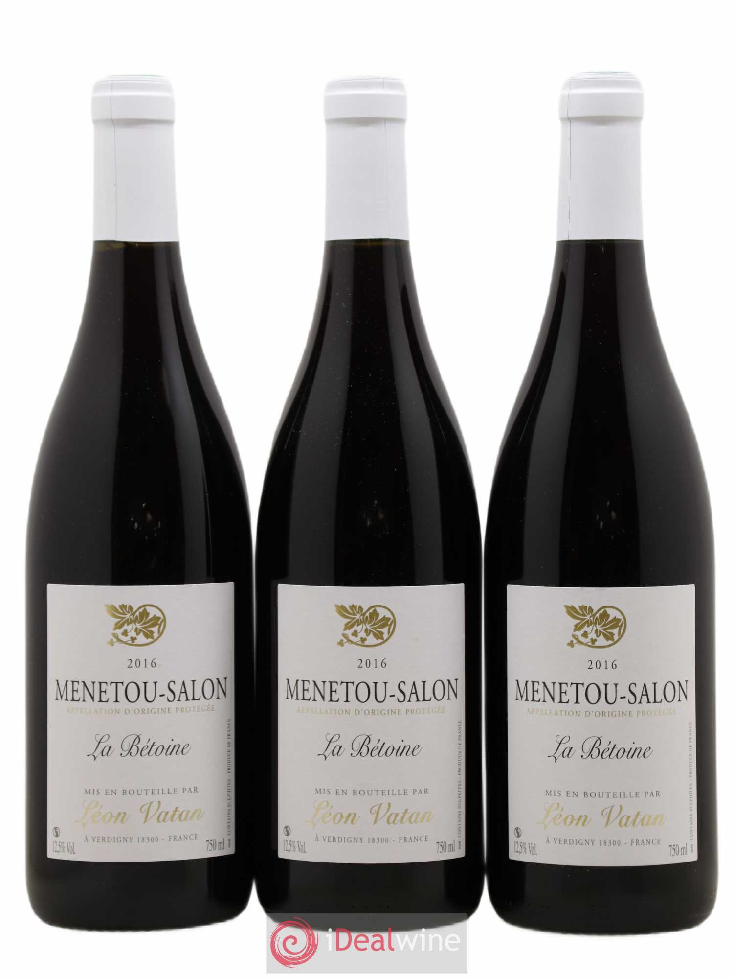 Menetou-Salon La Bétoine Leon Vatan 2016 - Lot de 3 bouteilles - 0