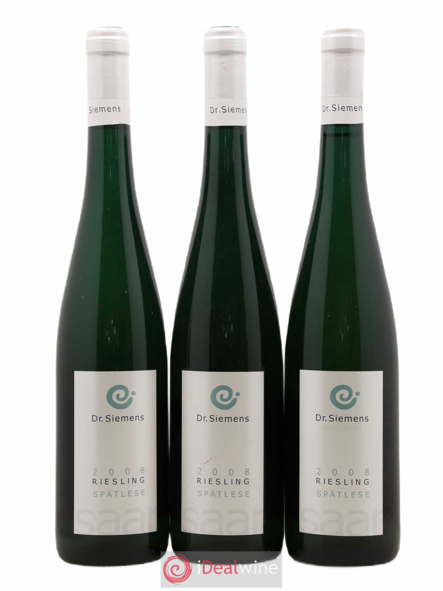 Allemagne Mosel-Saar Riesling Spatlese Feinherb Herrenberg Dr Siemens 2008 - Posten von 3 Flaschen - 0