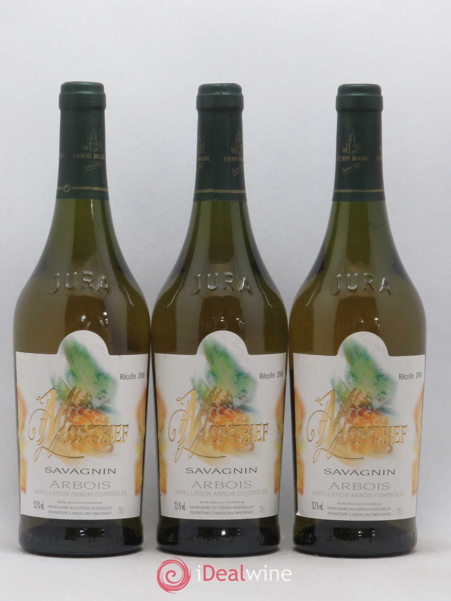 Arbois Montbief Savagnin Henri Maire 2008 - Posten von 3 Flaschen - 0