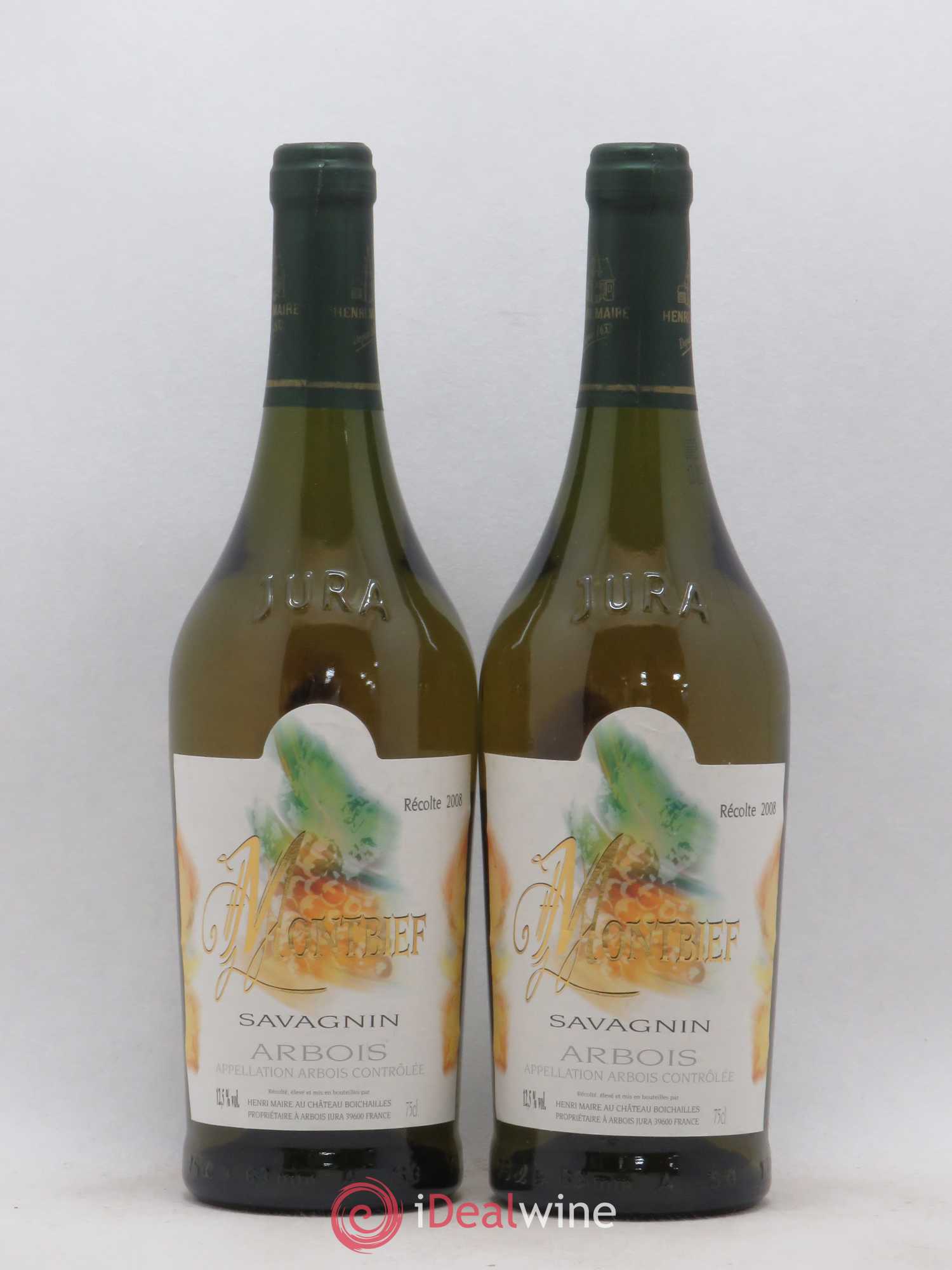 Arbois Montbief Savagnin Henri Maire 2008 - Posten von 2 Flaschen - 0
