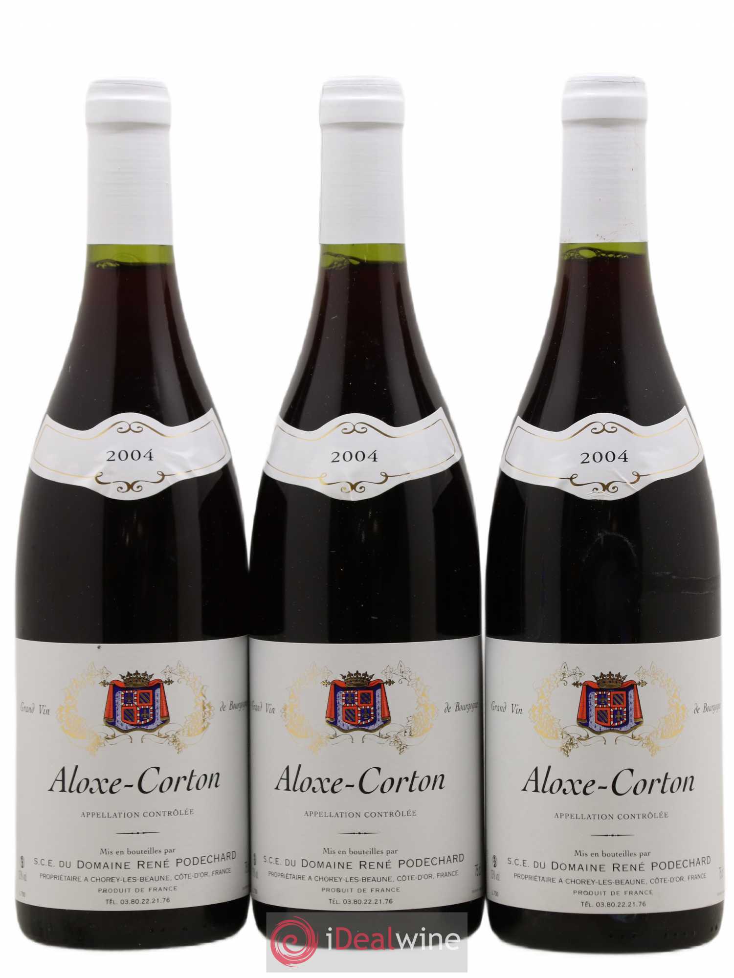 Aloxe-Corton Rene Podechard 2004 - Posten von 3 Flaschen - 0
