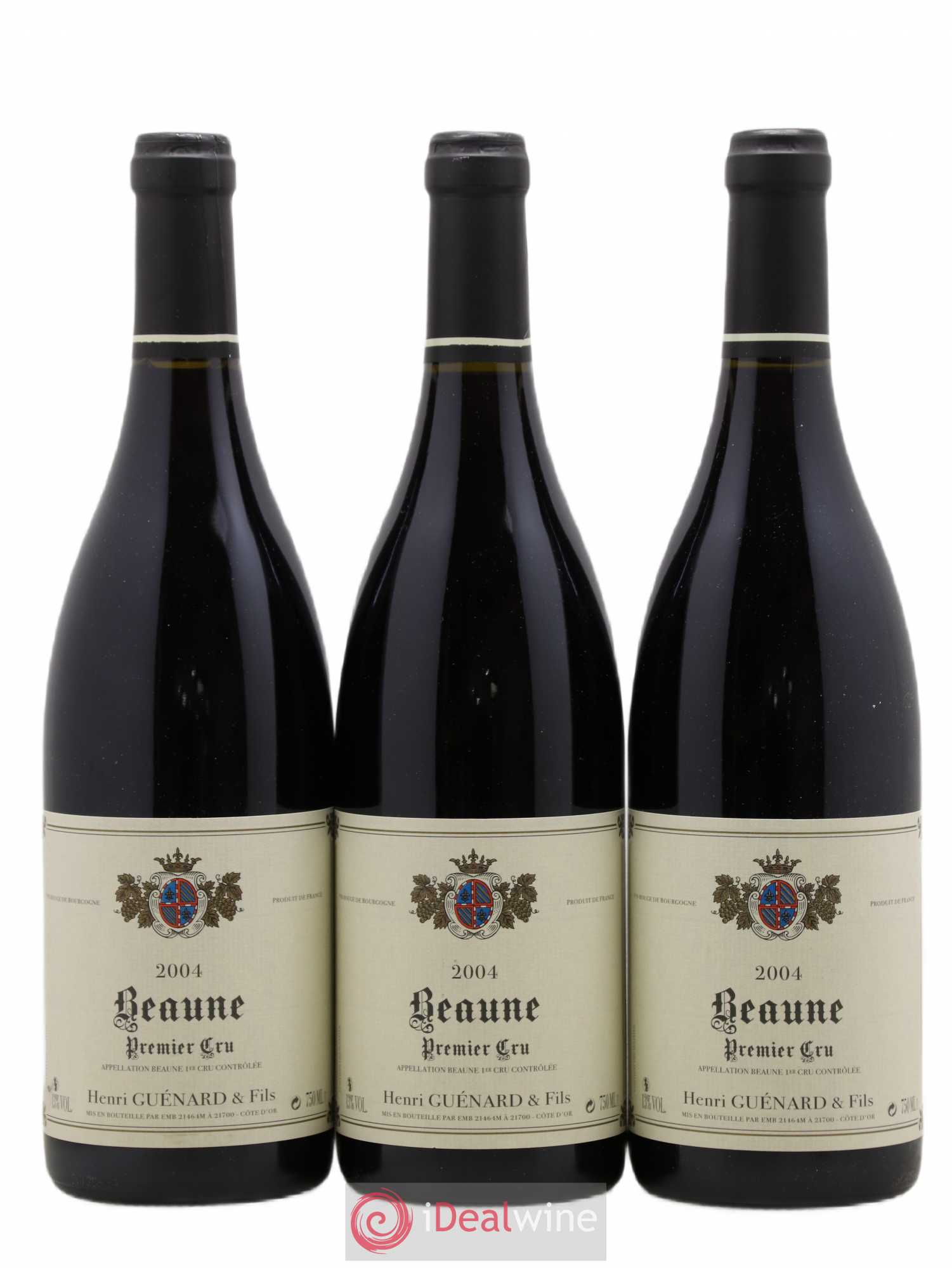 Beaune 1er Cru Henri Guenard 2004 - Lot de 3 bouteilles - 0
