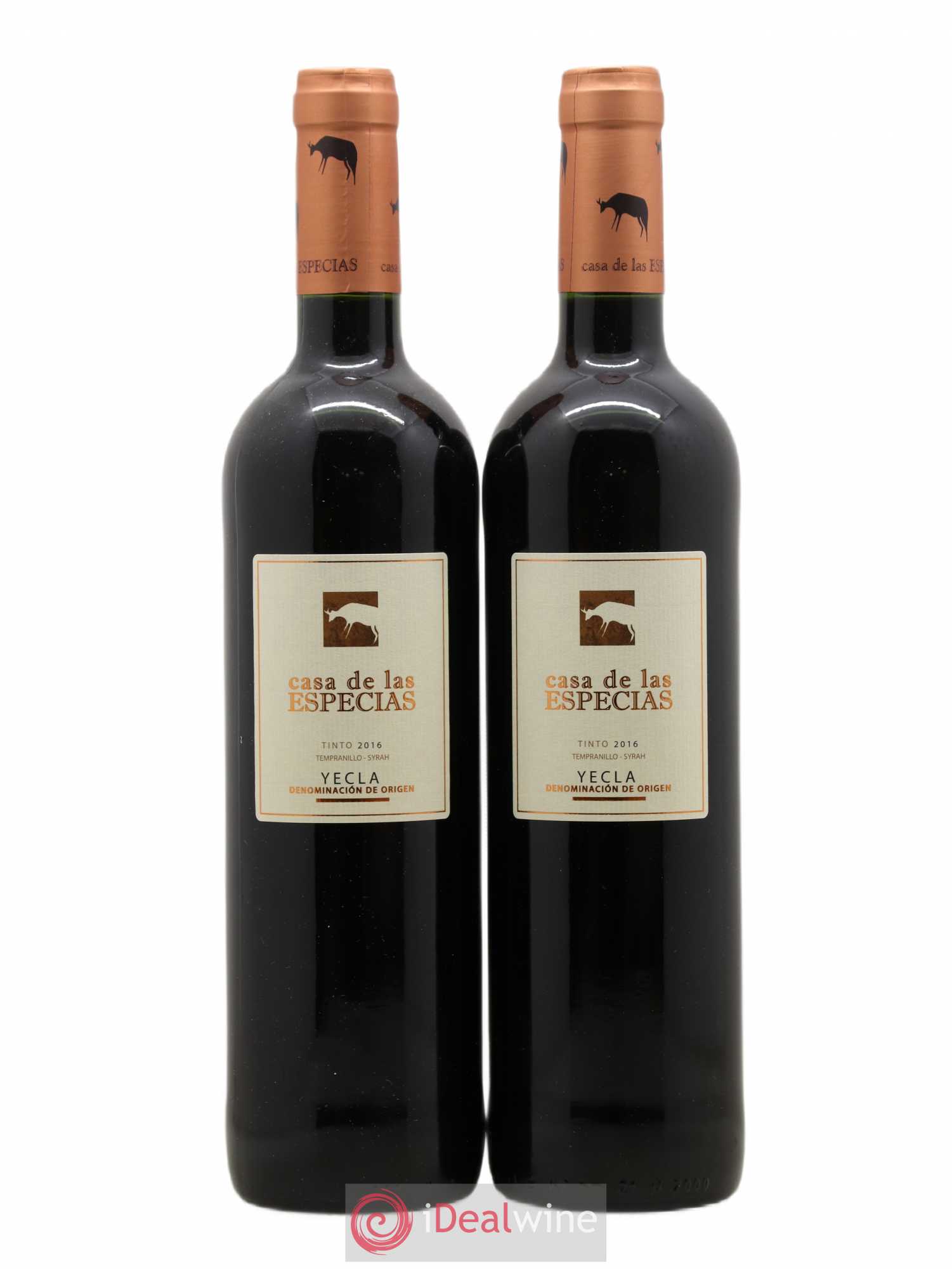Yecla Casa De Las Especias Tempranillo Syrah Tinto 2016 - Posten von 2 Flaschen - 0