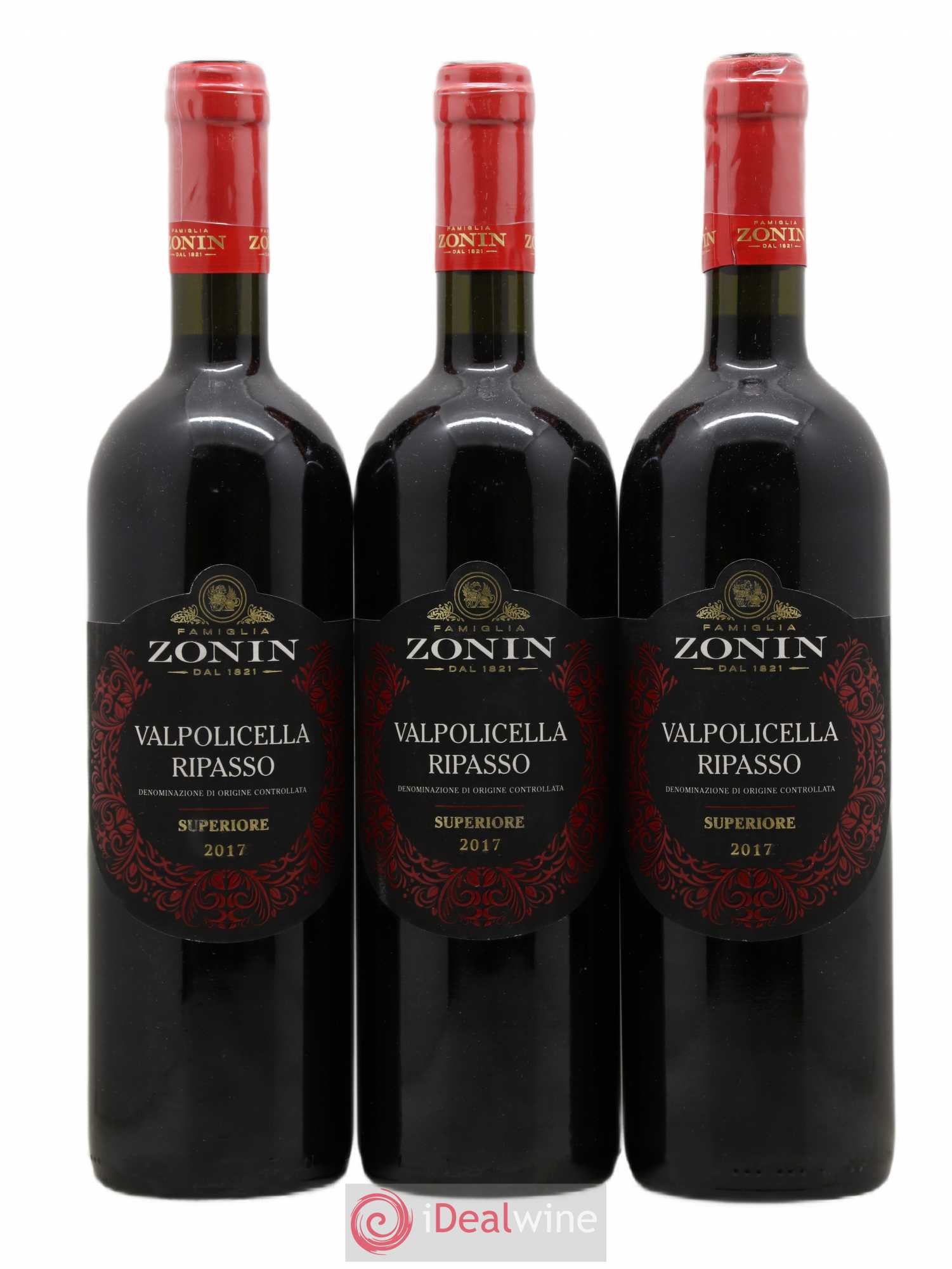Valpolicella Classico DOC Superiore Zonin Ripasso 2017 - Lot de 3 bouteilles - 0