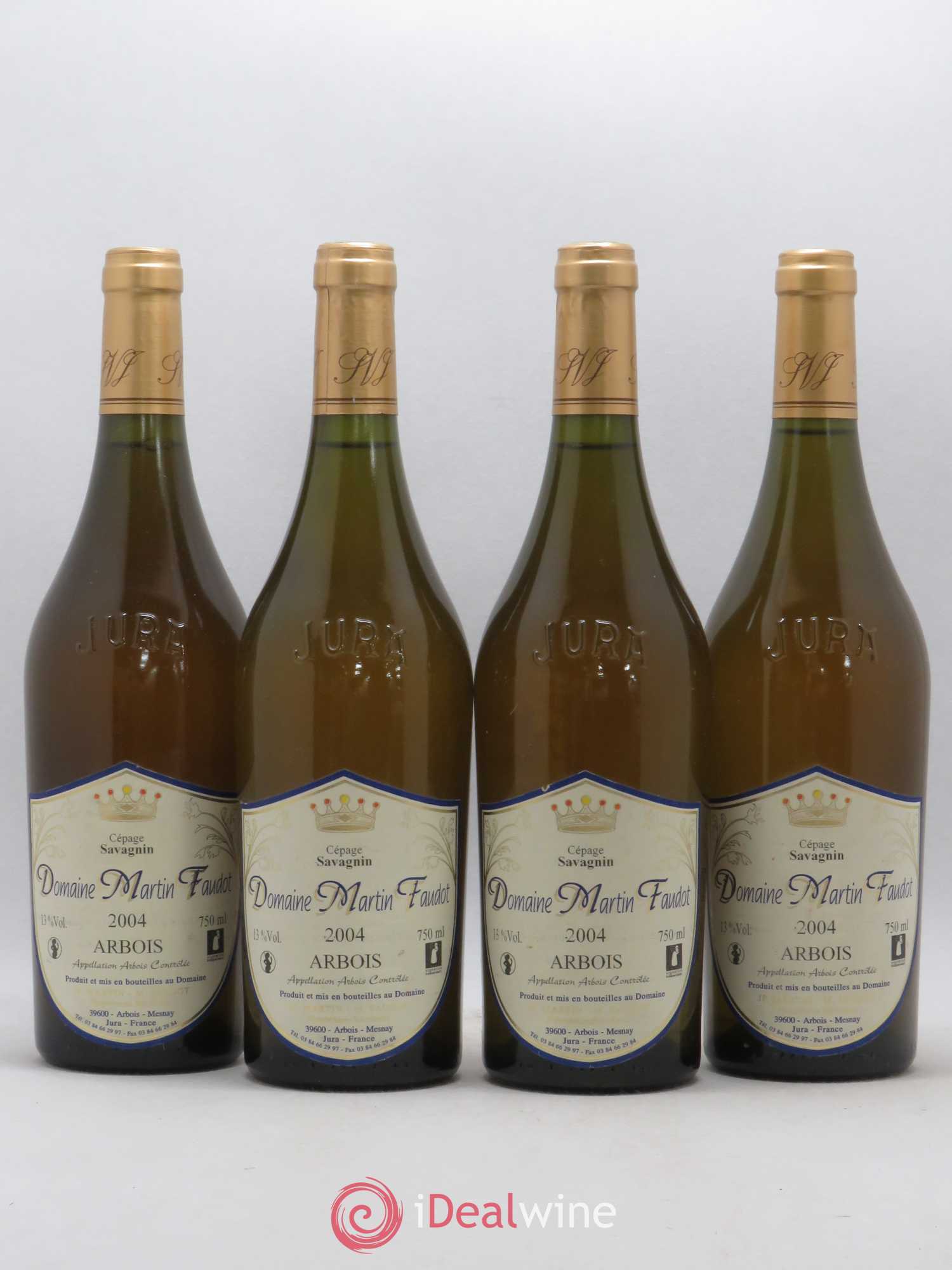Arbois Savagnin Martin Faudot 2004 - Posten von 4 Flaschen - 0