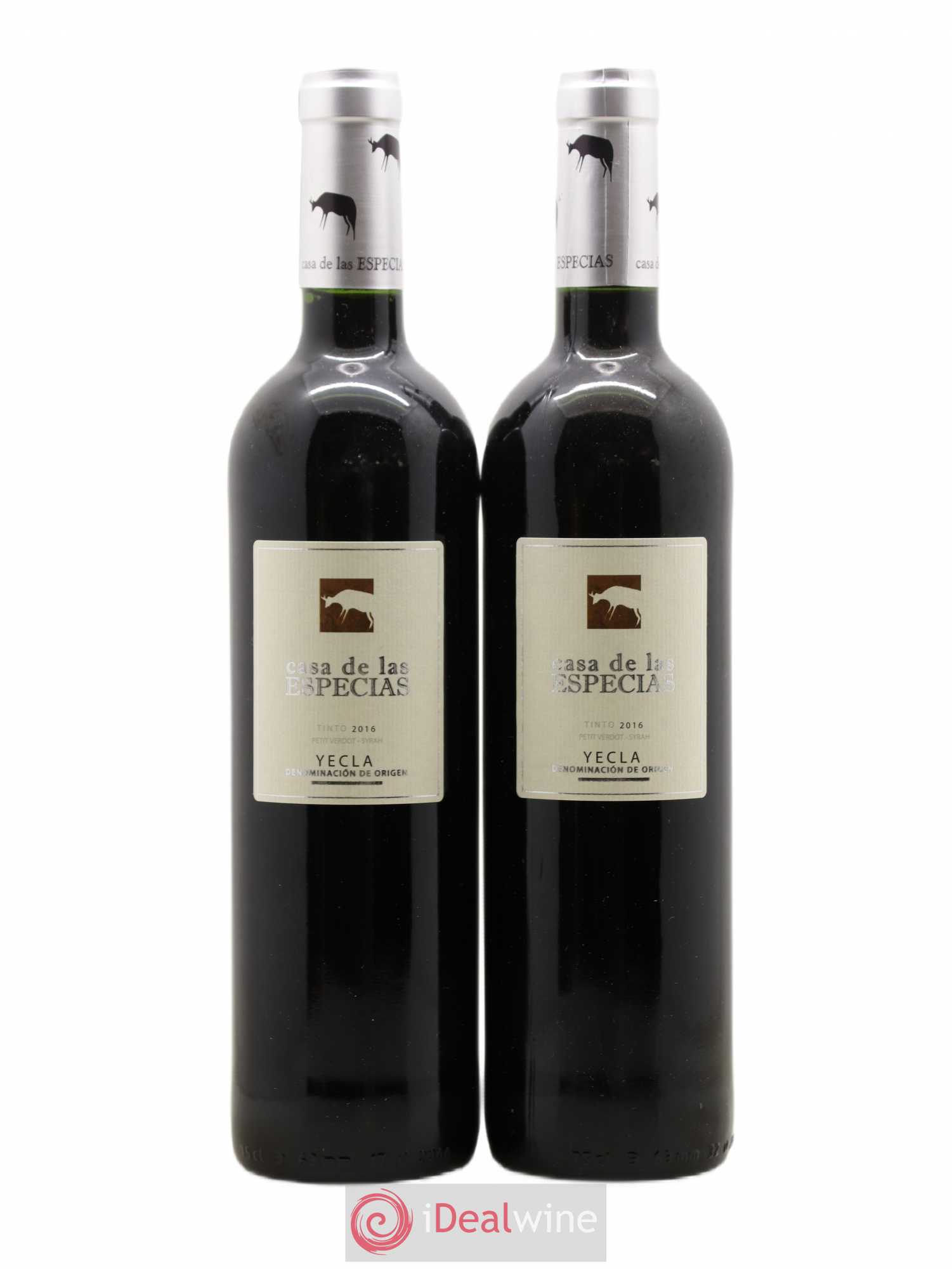 Yecla Petit Verdot Syrah Casa De Las Especias 2016 - Posten von 2 Flaschen - 0