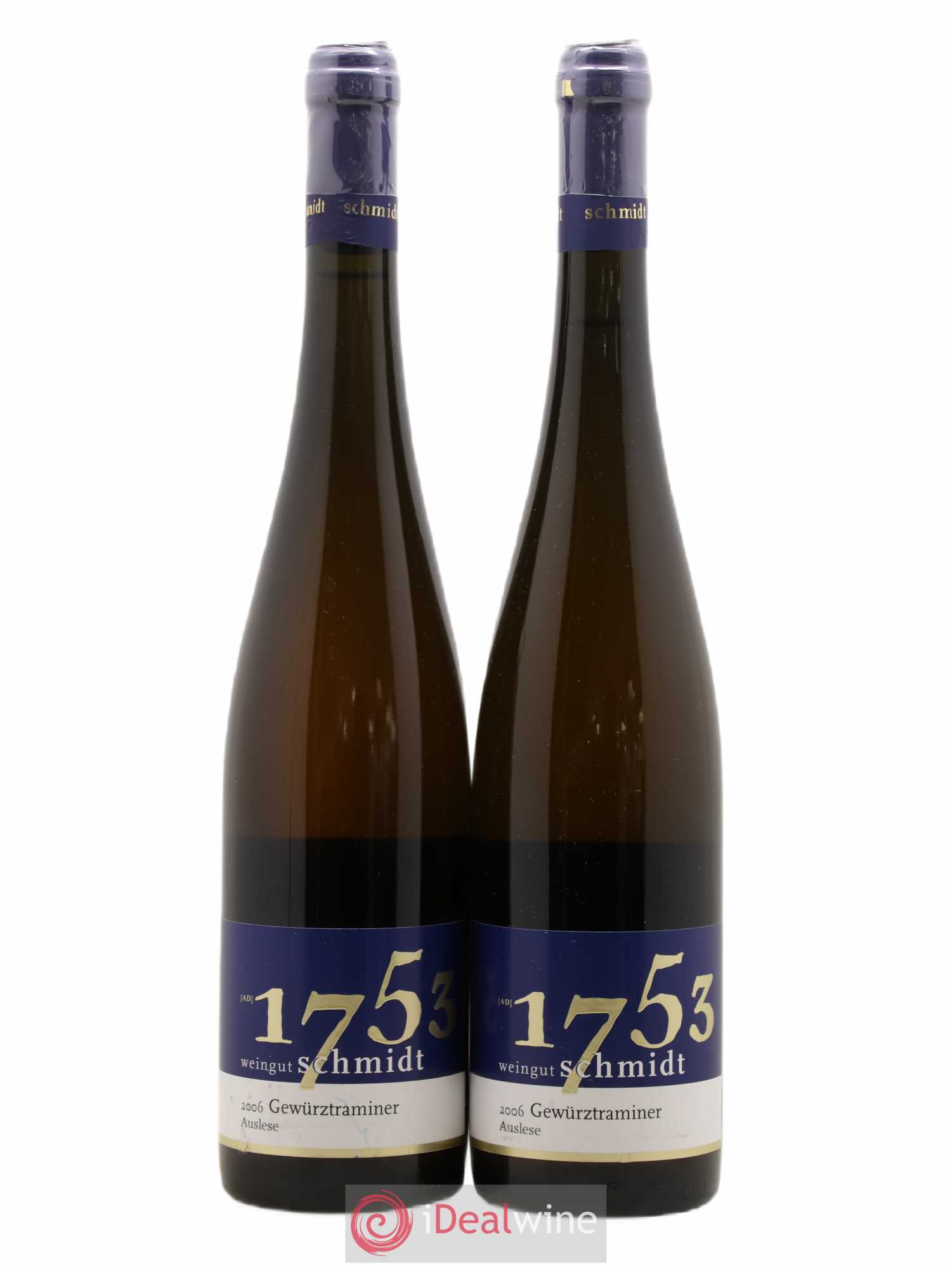 Allemagne Nahe Gewurztraminer Auslese Weingut Schmidt 2006 - Lot de 2 bouteilles - 0