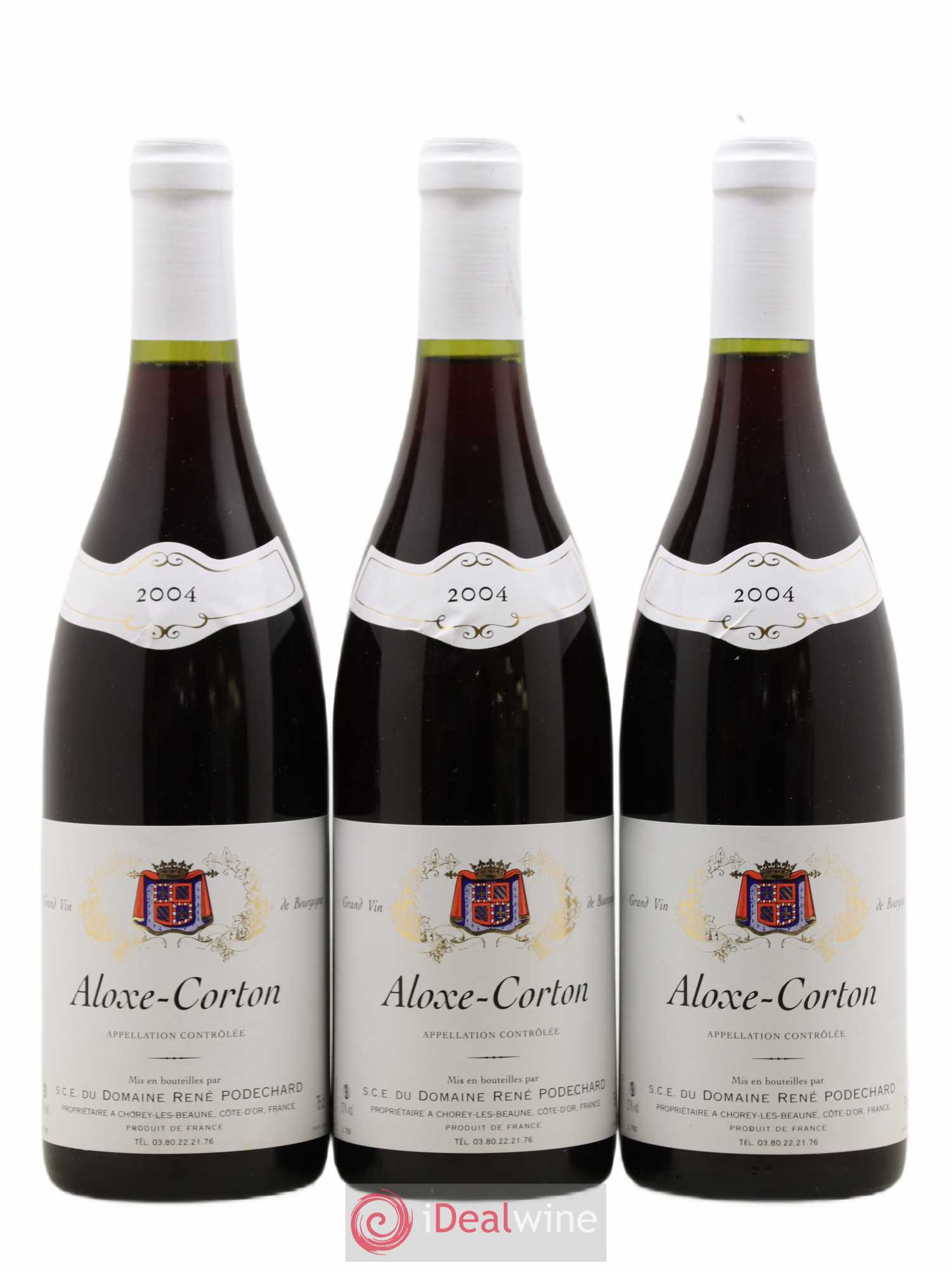 Aloxe-Corton Rene Podechard 2004 - Lot de 3 bouteilles - 0