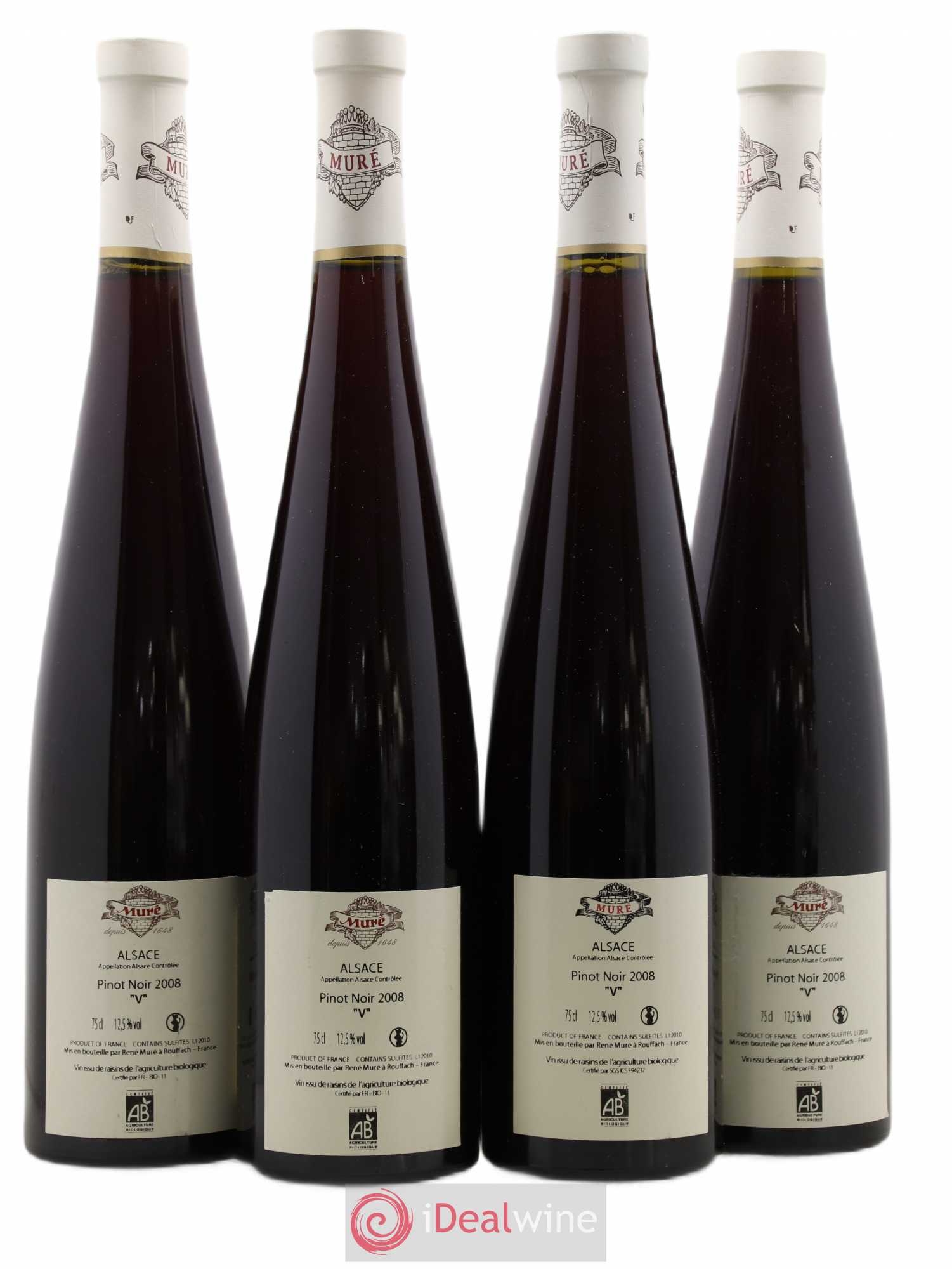 Alsace V Domaine Mure 2008 - Lot de 4 bouteilles - 1