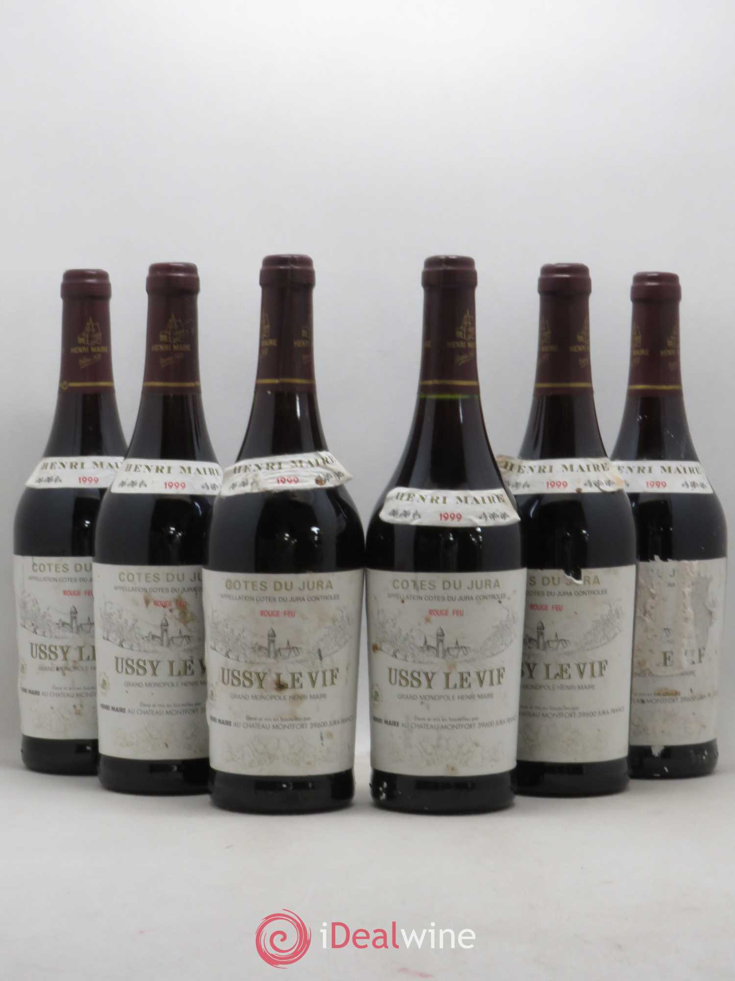 Côtes du Jura Ussy Le Vif Henri Maire 1999 - Posten von 6 Flaschen - 0
