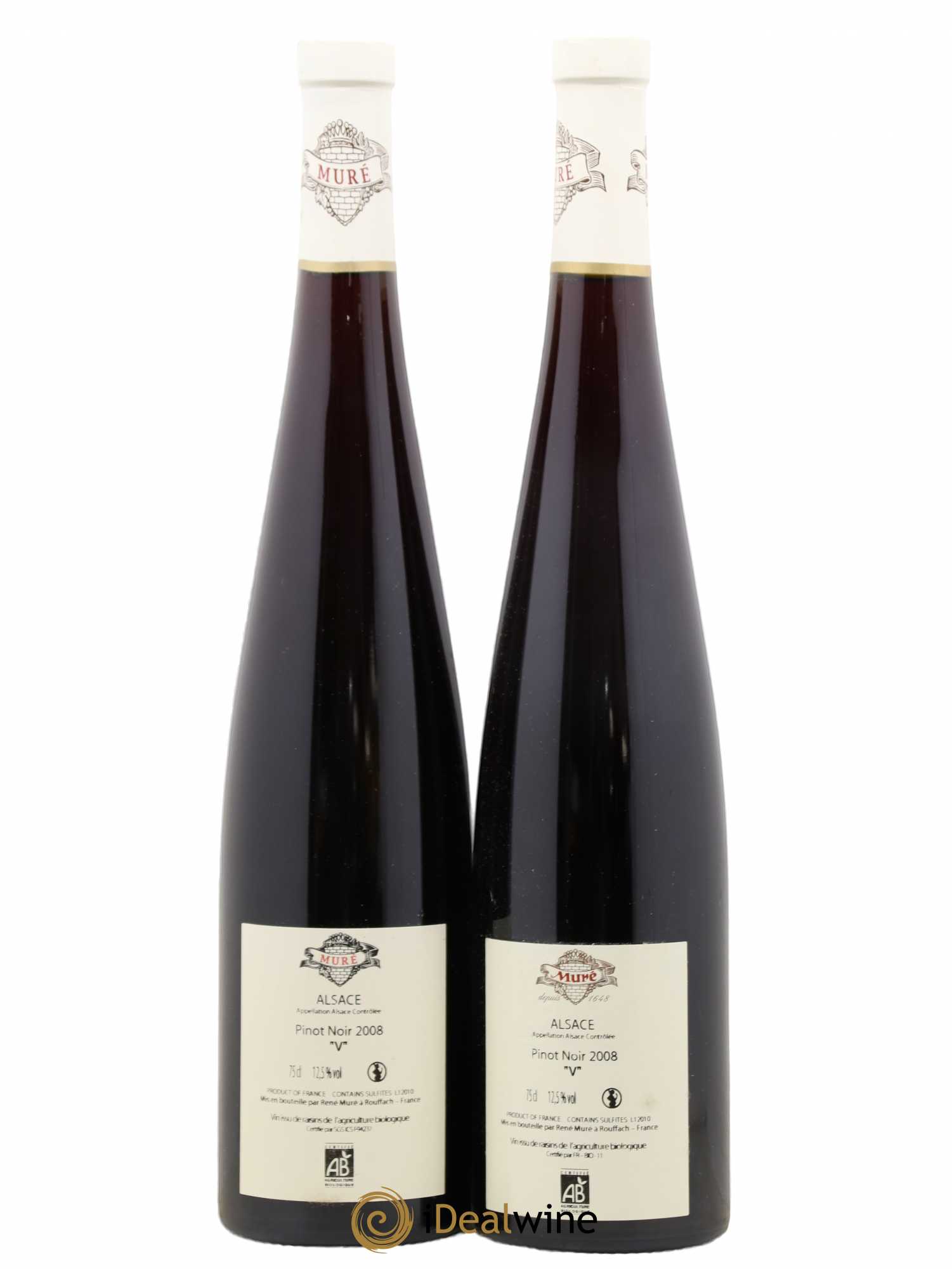 Pinot Noir V Domaine Muré 2008 - Posten von 2 Flaschen - 1