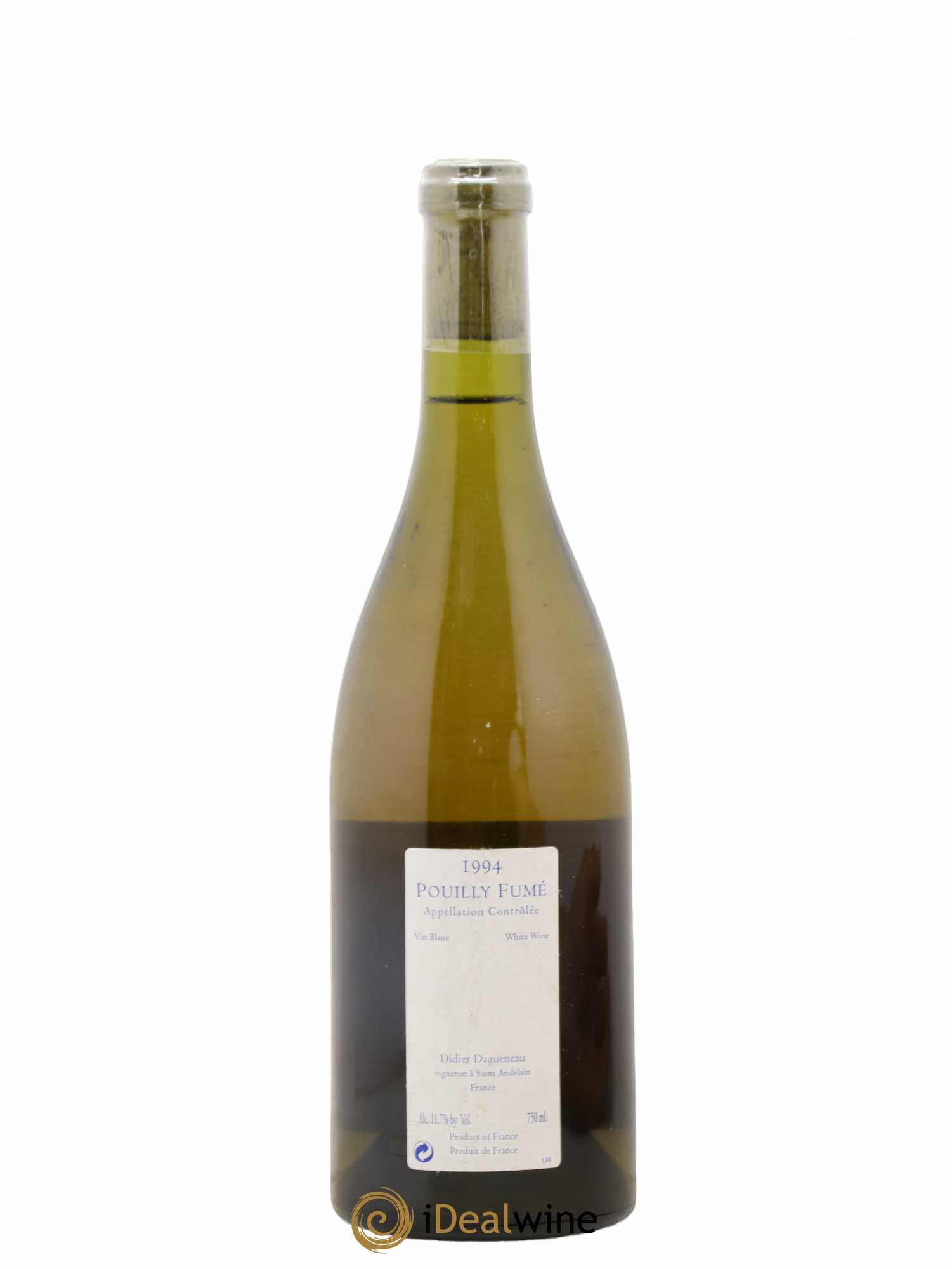 Vin de France (anciennement Pouilly-Fumé) Silex Dagueneau (Domaine Didier - Louis-Benjamin) 1994 - Lot de 1 bouteille - 1