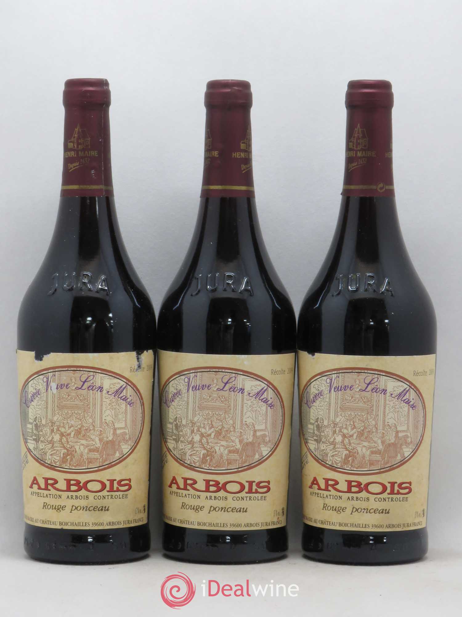Arbois Cuvée Veuve Léon Maire Henri Maire (sans prix de réserve) 2009 - Posten von 3 Flaschen - 0