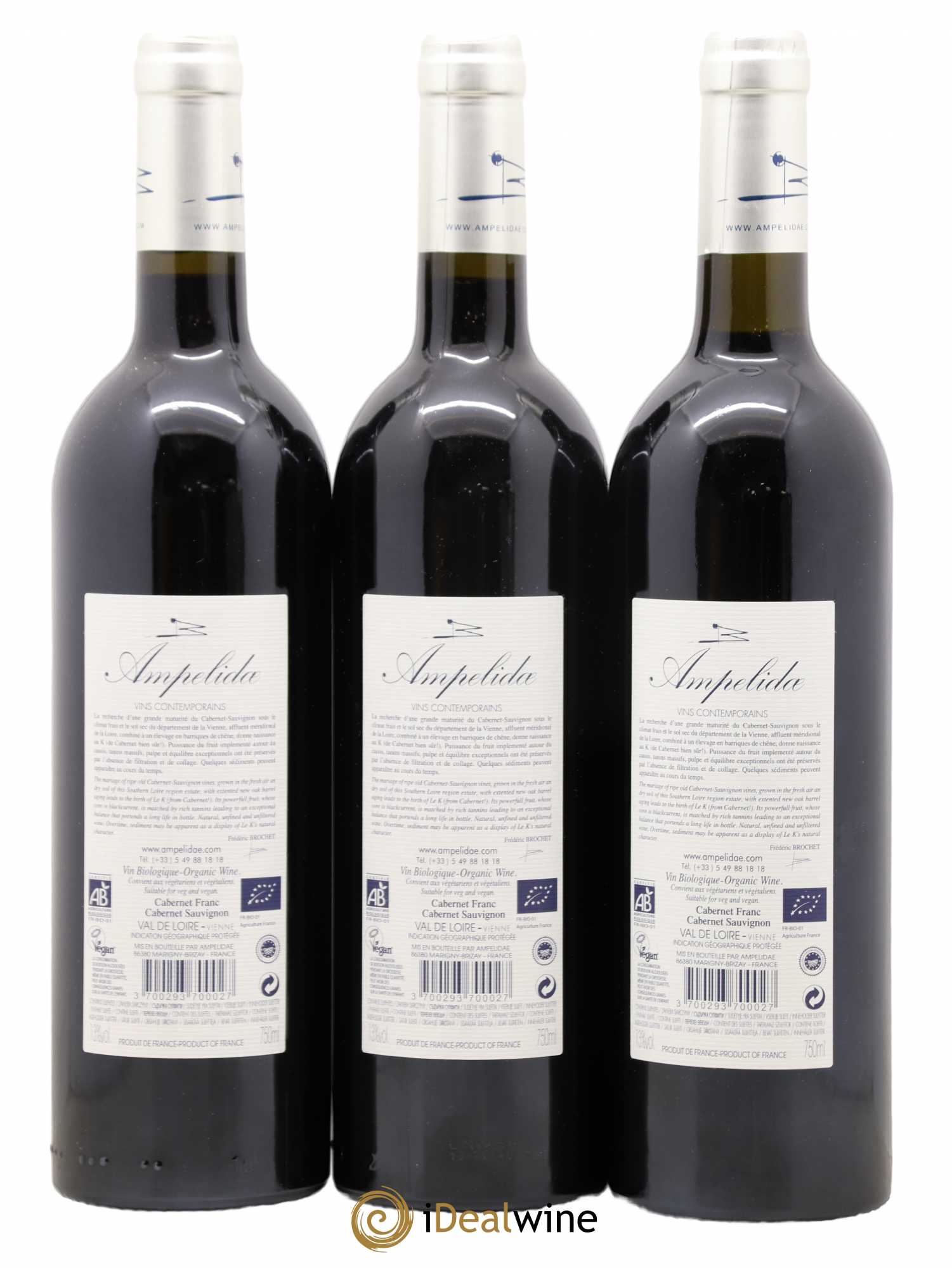 Vin de France Le K Ampelidae Emmanuel Brochet 2014 - Posten von 3 Flaschen - 1